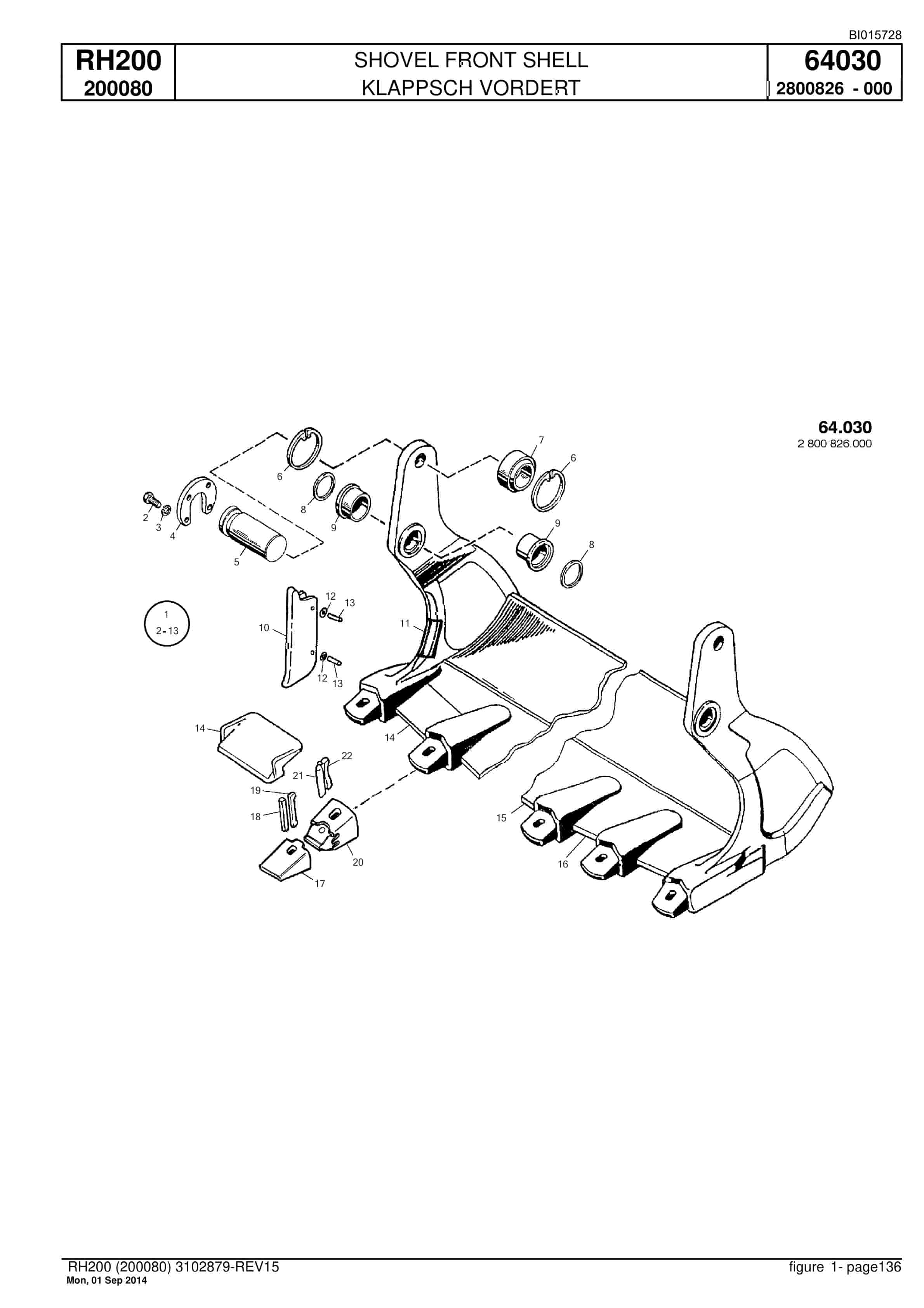 Caterpillar 6050 FS Hydraulic Shovel Spare Parts Manual BI015728-4