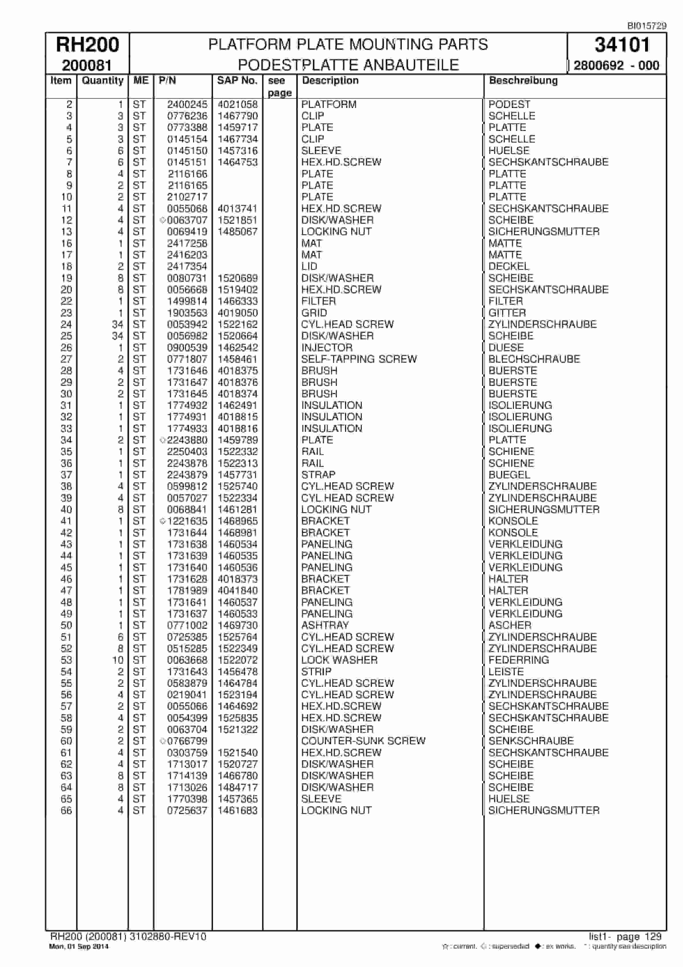 Caterpillar 6050 FS Hydraulic Shovel Spare Parts Manual BI015729-3