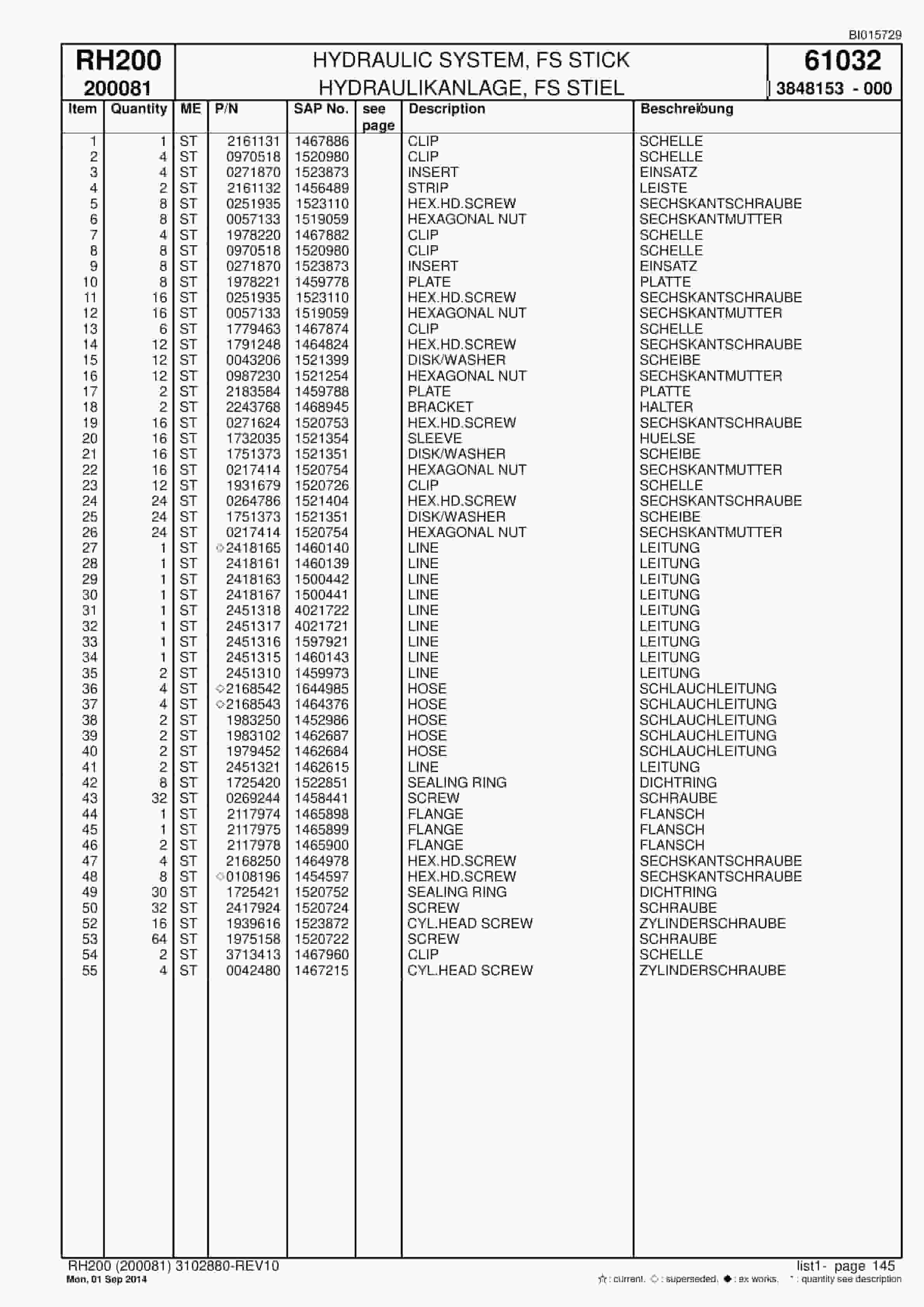 Caterpillar 6050 FS Hydraulic Shovel Spare Parts Manual BI015729-4