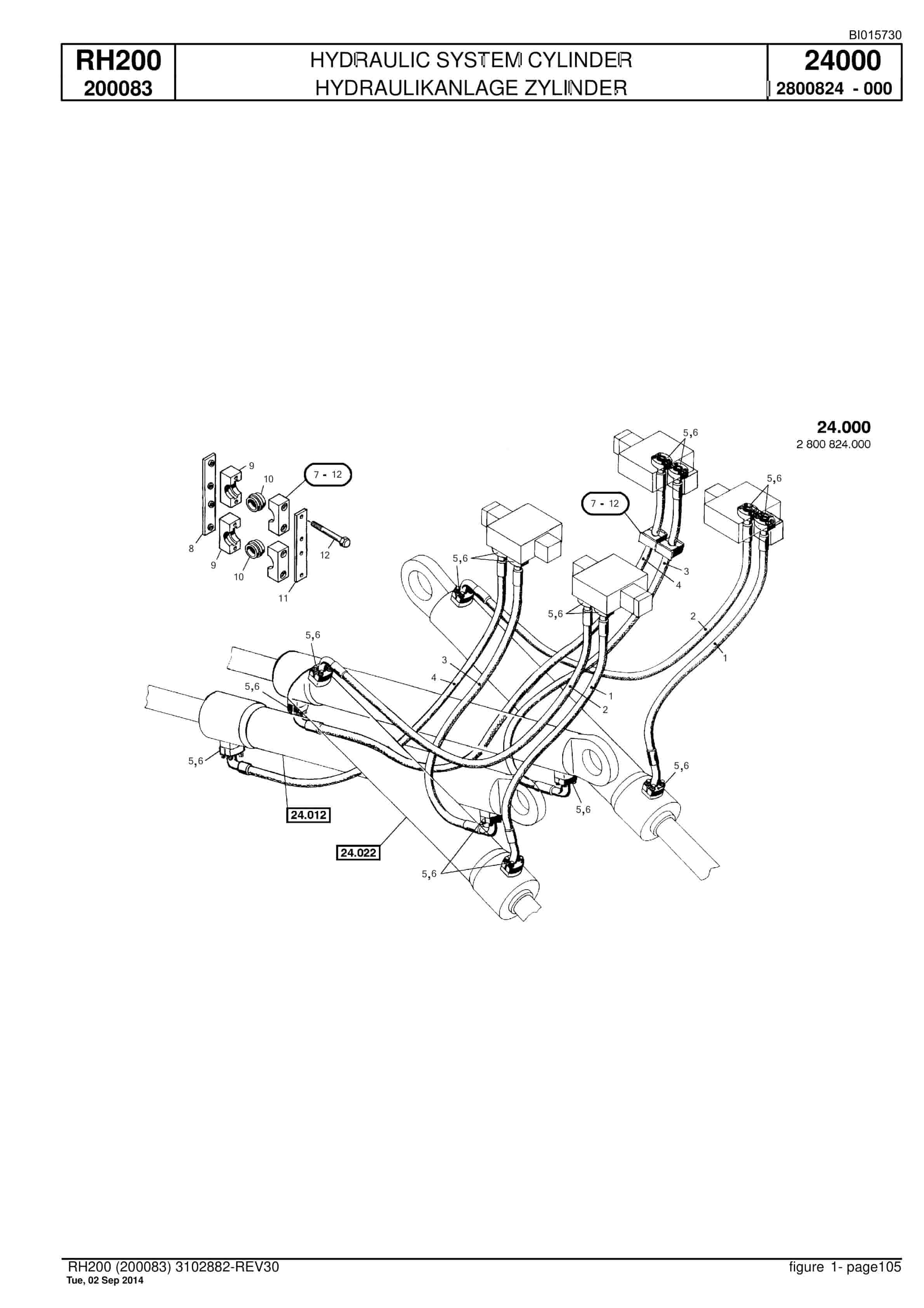 Caterpillar 6050 FS Hydraulic Shovel Spare Parts Manual BI015730-2