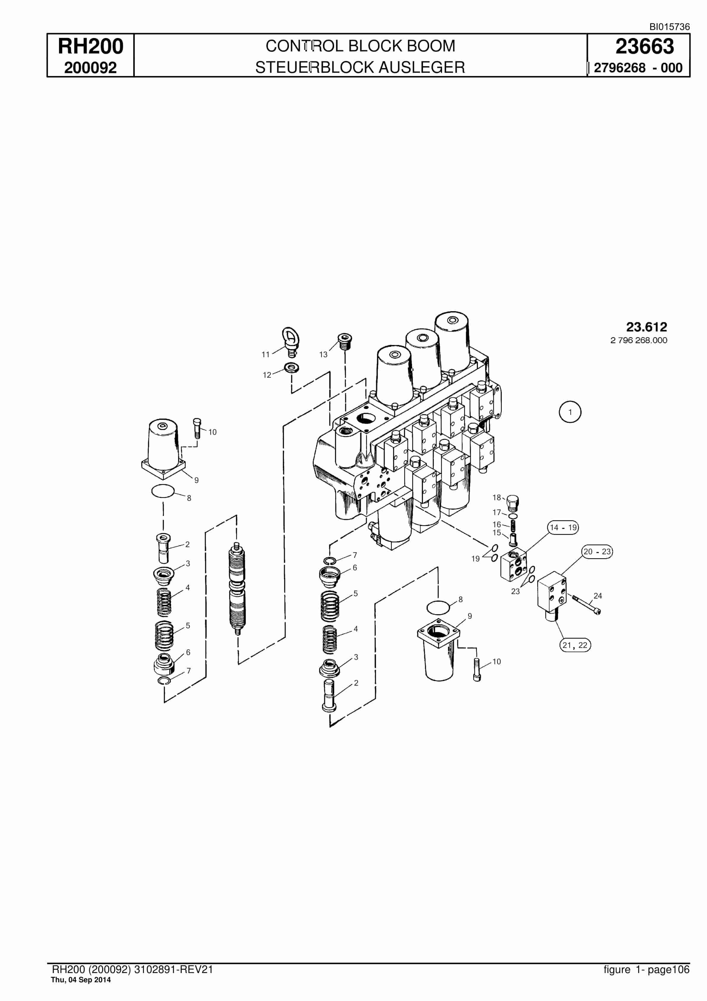 Caterpillar 6050 FS Hydraulic Shovel Spare Parts Manual BI015736-2