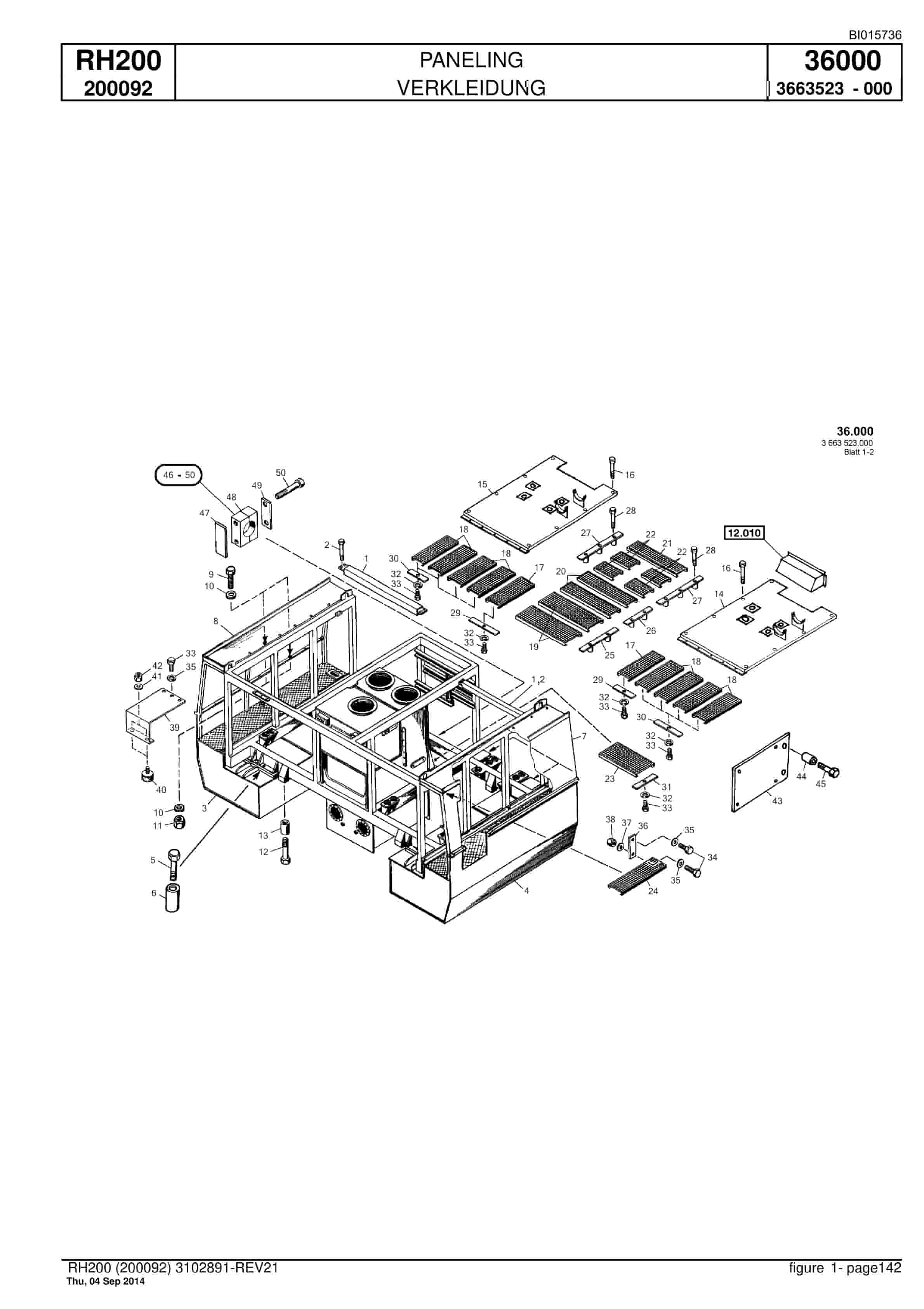 Caterpillar 6050 FS Hydraulic Shovel Spare Parts Manual BI015736-3