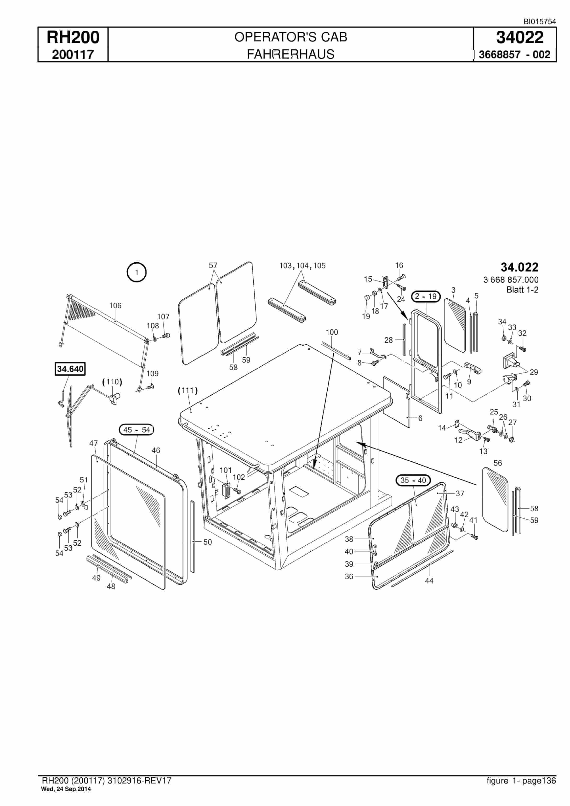 Caterpillar 6050 FS Hydraulic Shovel Spare Parts Manual BI015754-3