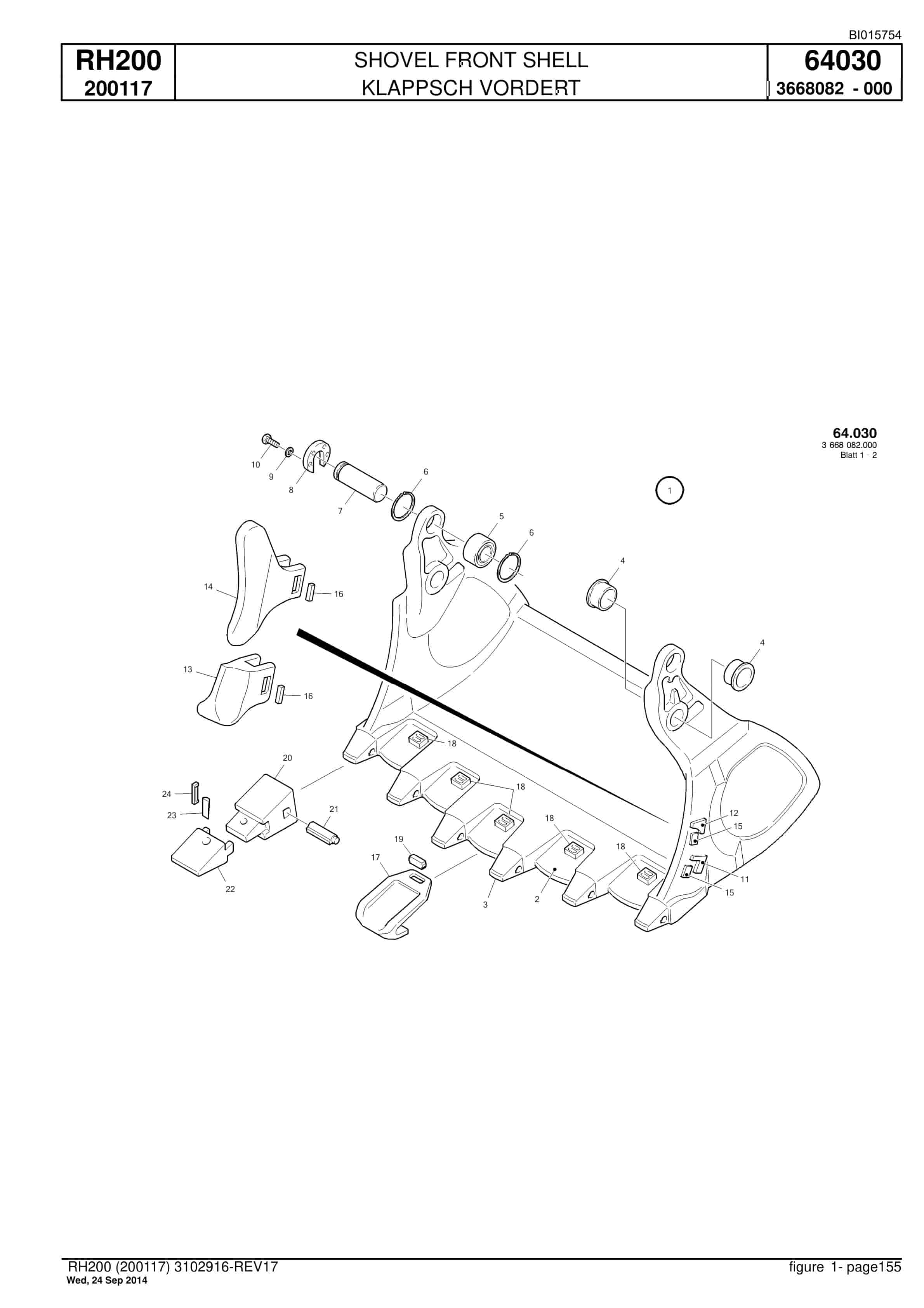 Caterpillar 6050 FS Hydraulic Shovel Spare Parts Manual BI015754-4