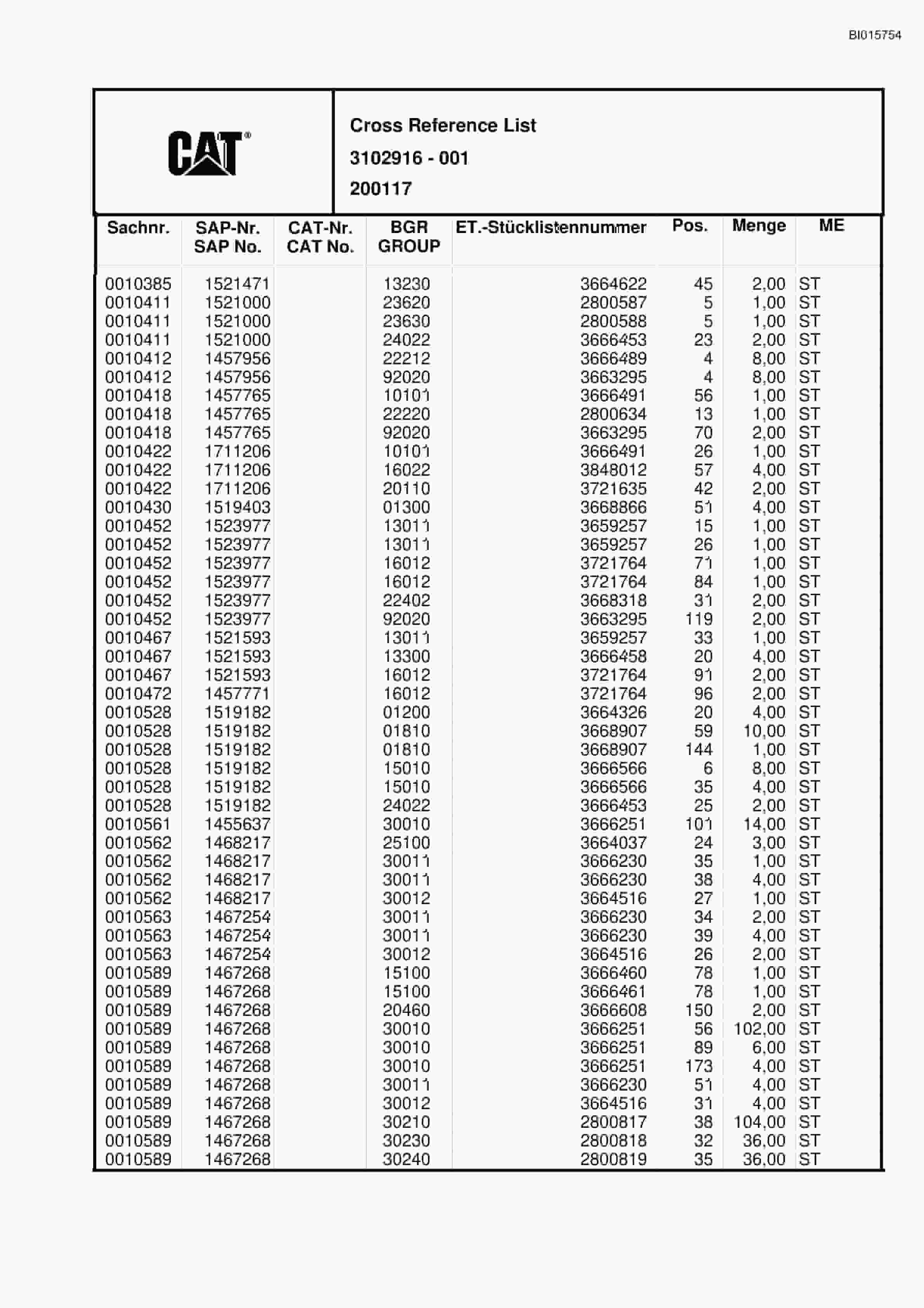 Caterpillar 6050 FS Hydraulic Shovel Spare Parts Manual BI015754-5