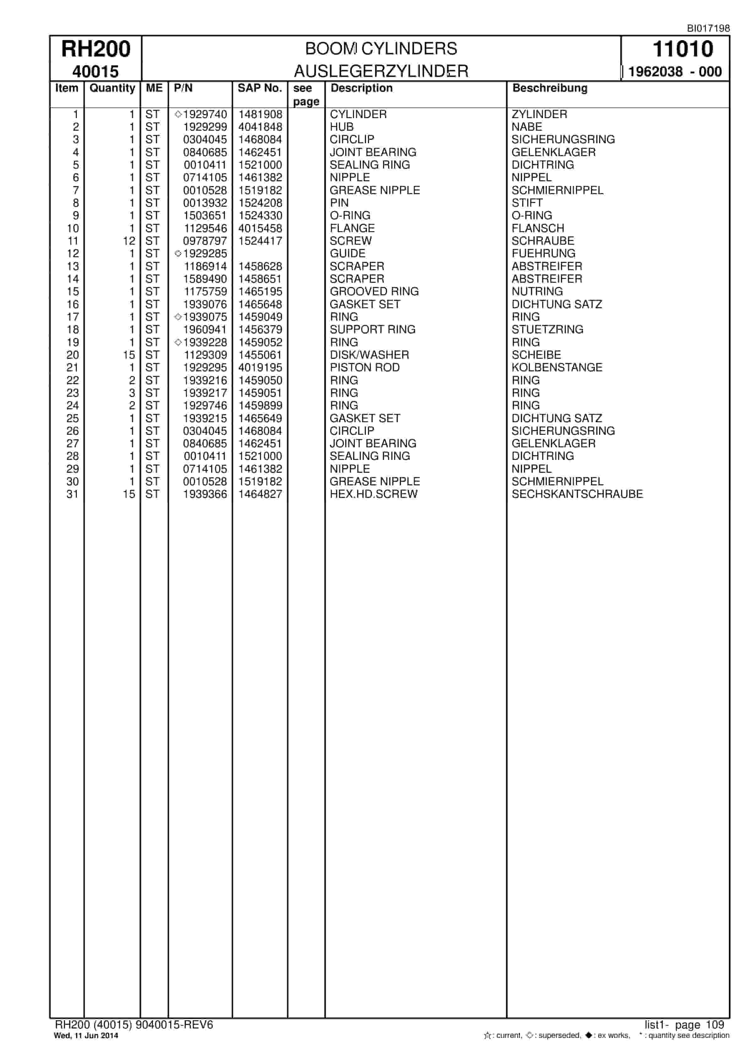 Caterpillar 6050 FS Hydraulic Shovel Spare Parts Manual BI017198-4