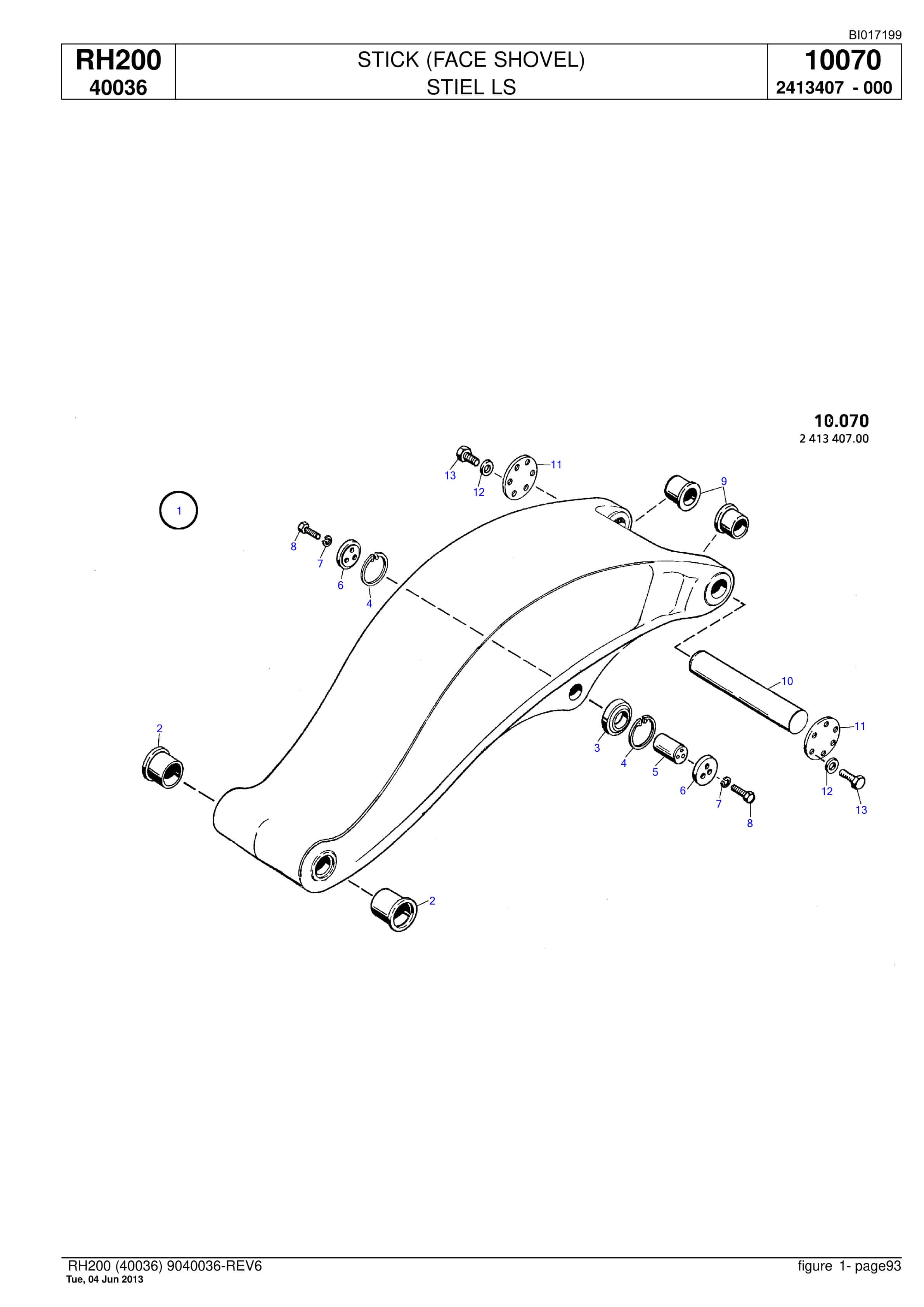 Caterpillar 6050 FS Hydraulic Shovel Spare Parts Manual BI017199-3