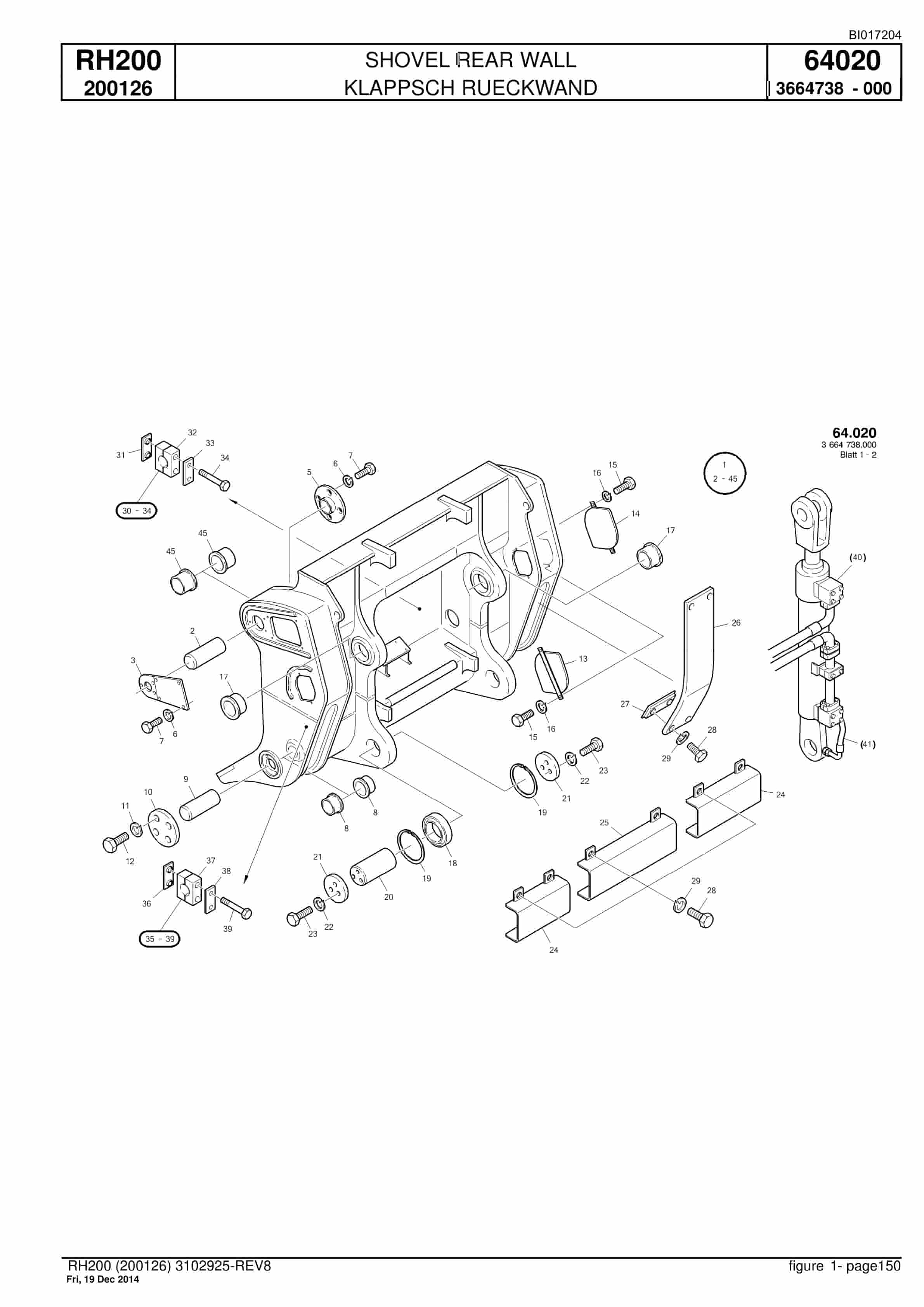 Caterpillar 6050 FS Hydraulic Shovel Spare Parts Manual BI017204-4