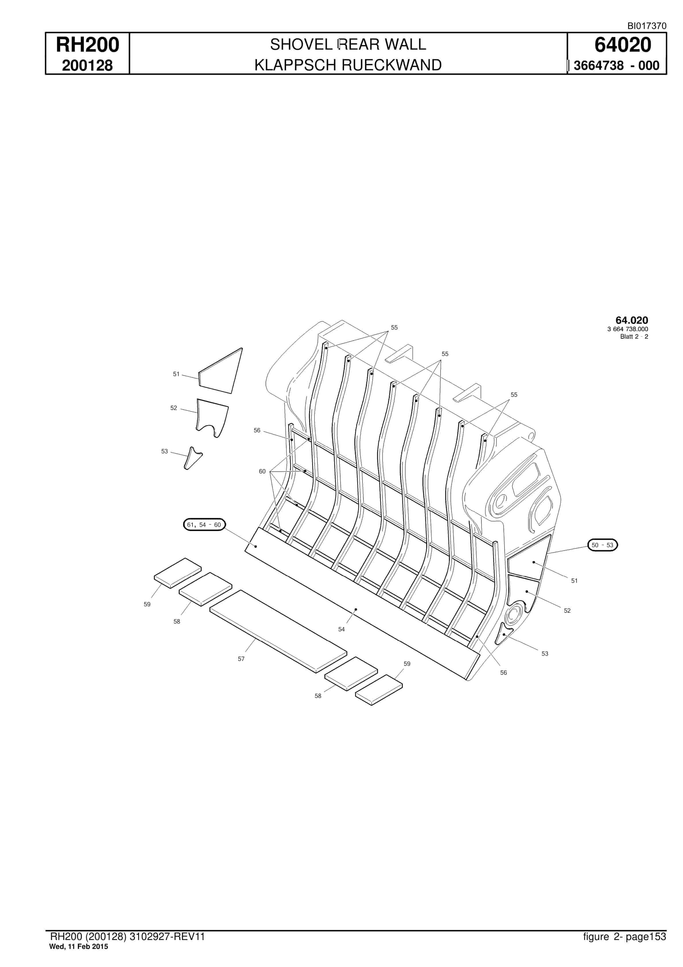 Caterpillar 6050 FS Hydraulic Shovel Spare Parts Manual BI017370-4