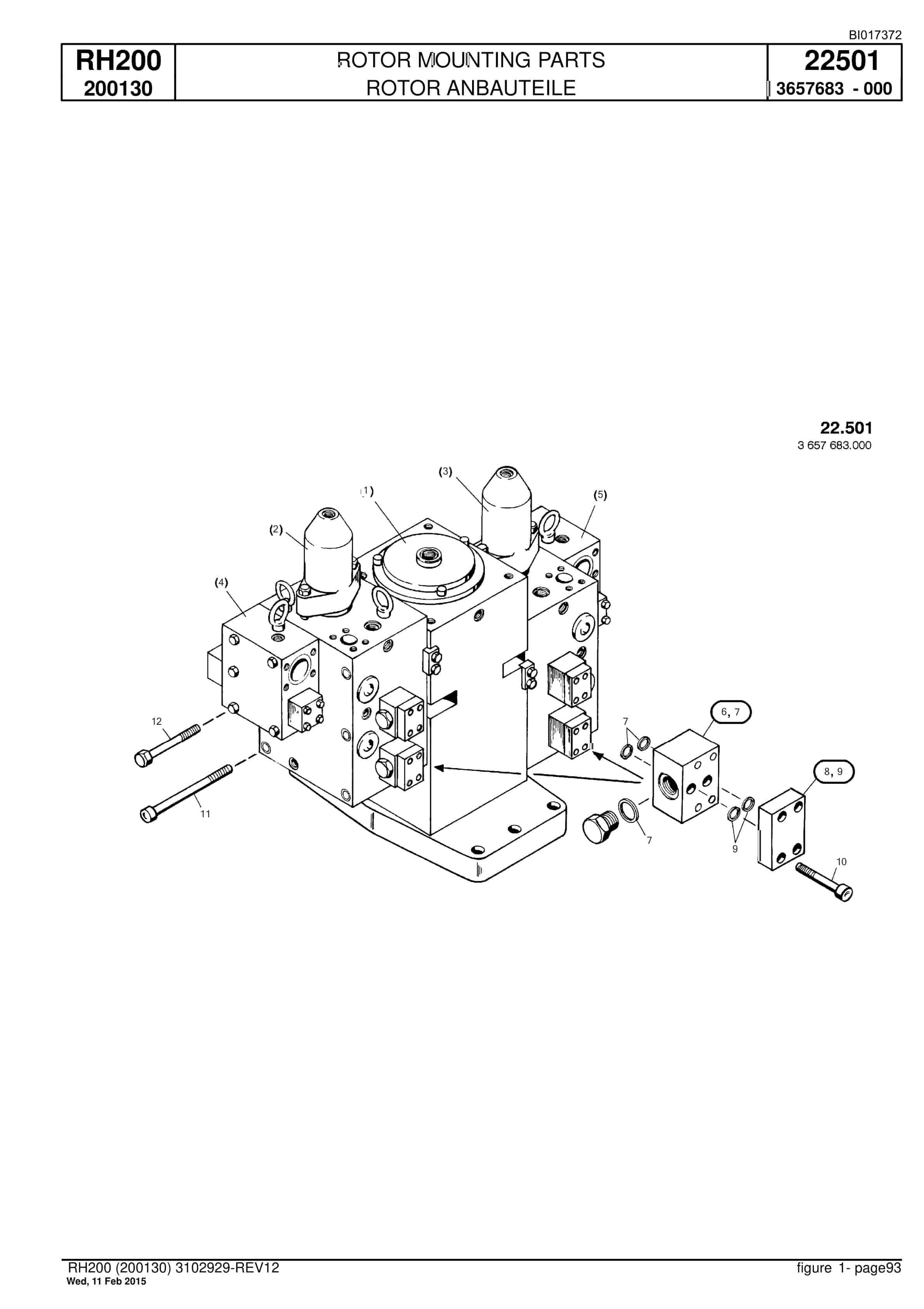 Caterpillar 6050 FS Hydraulic Shovel Spare Parts Manual BI017372-2