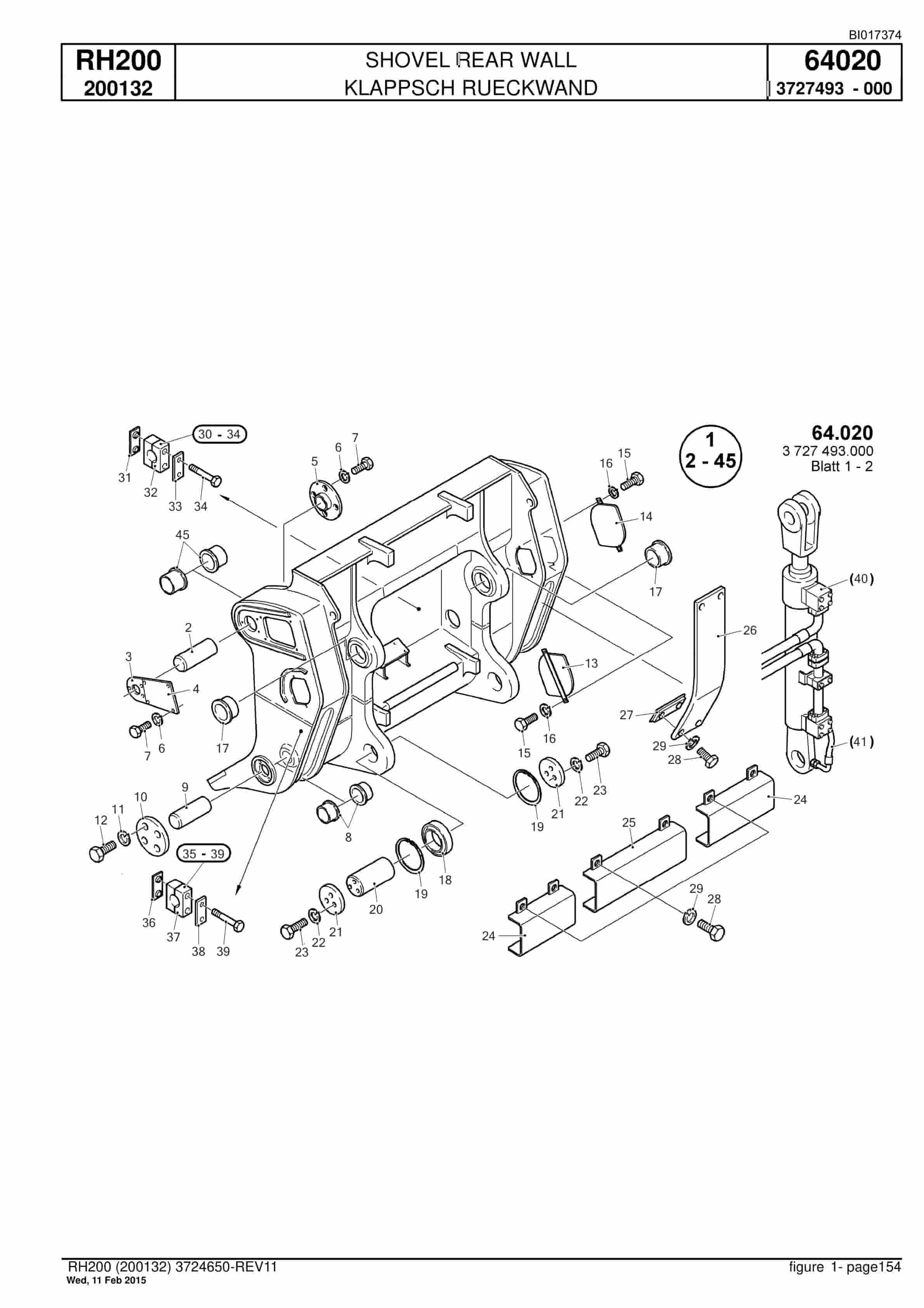 Caterpillar 6050 FS Hydraulic Shovel Spare Parts Manual BI017374-4