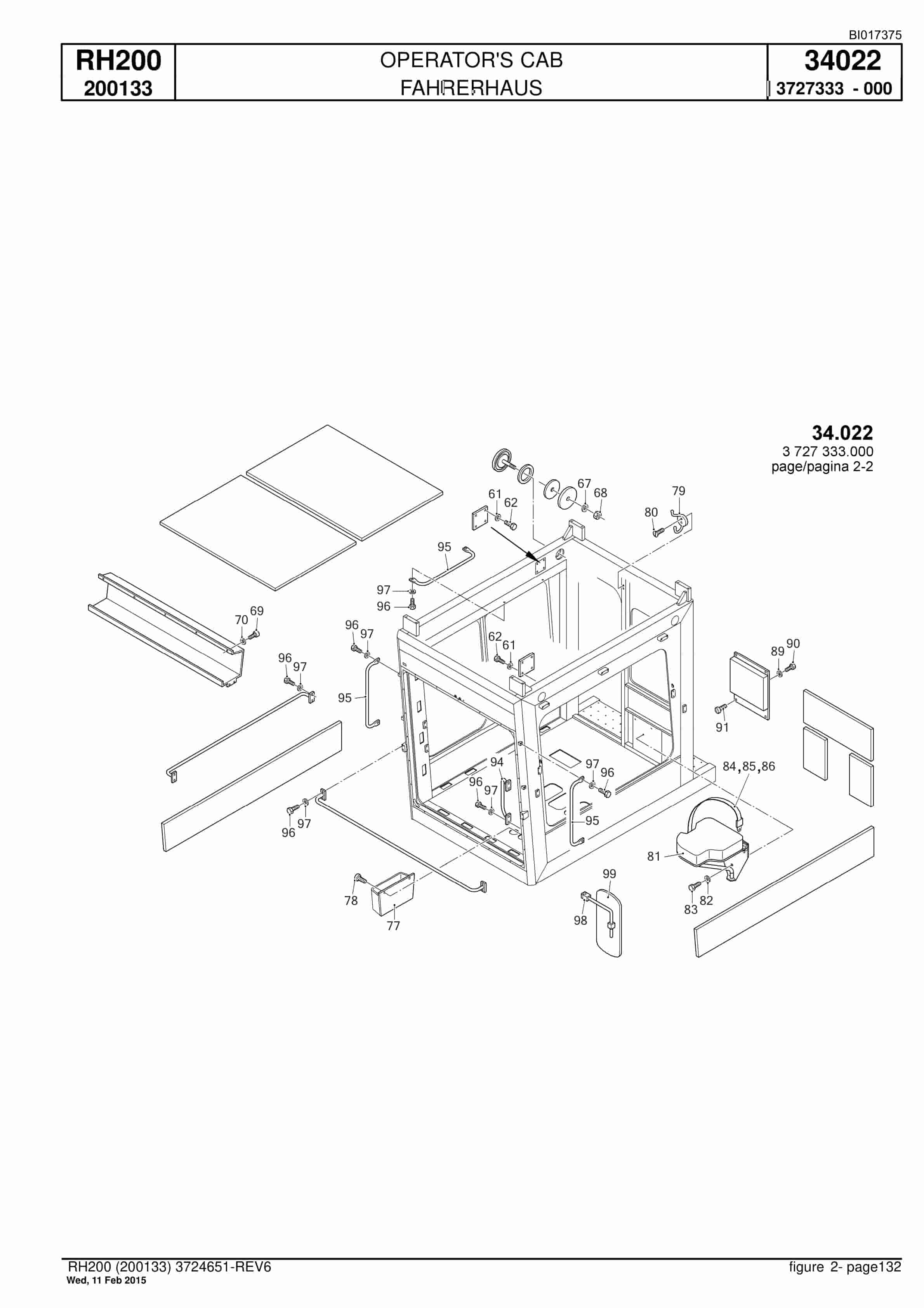 Caterpillar 6050 FS Hydraulic Shovel Spare Parts Manual BI017375-3