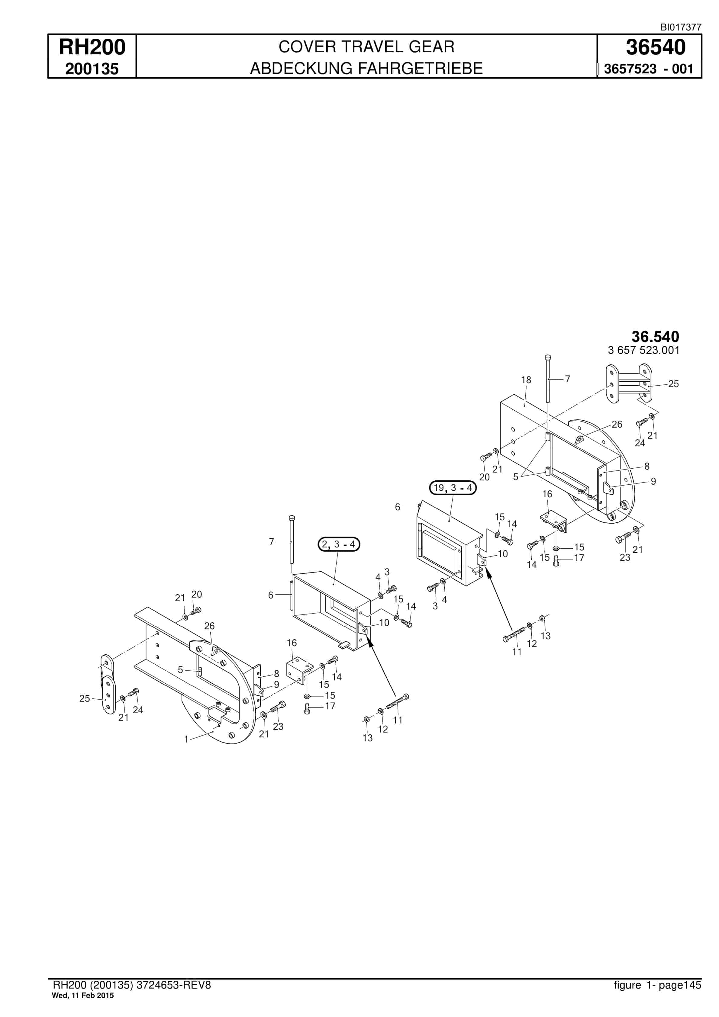 Caterpillar 6050 FS Hydraulic Shovel Spare Parts Manual BI017377-4