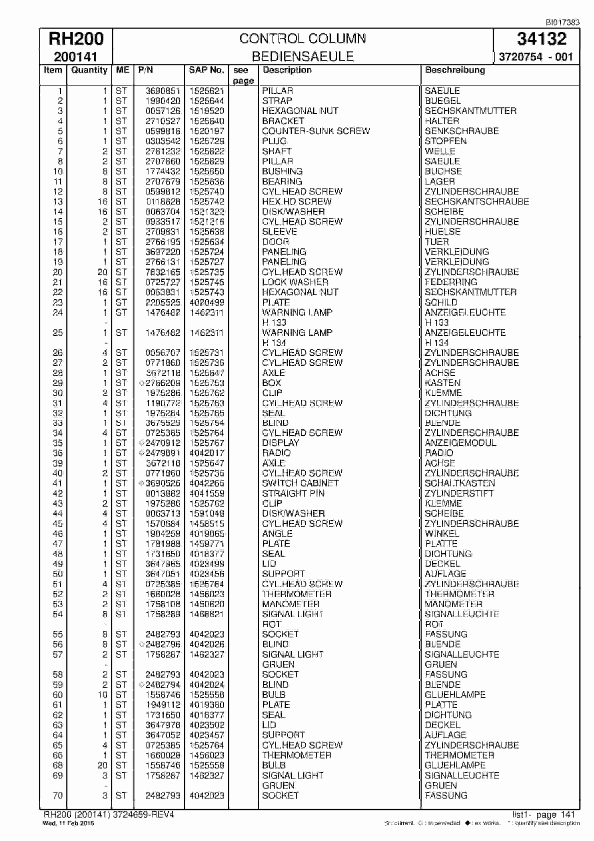 Caterpillar 6050 FS Hydraulic Shovel Spare Parts Manual BI017383-3