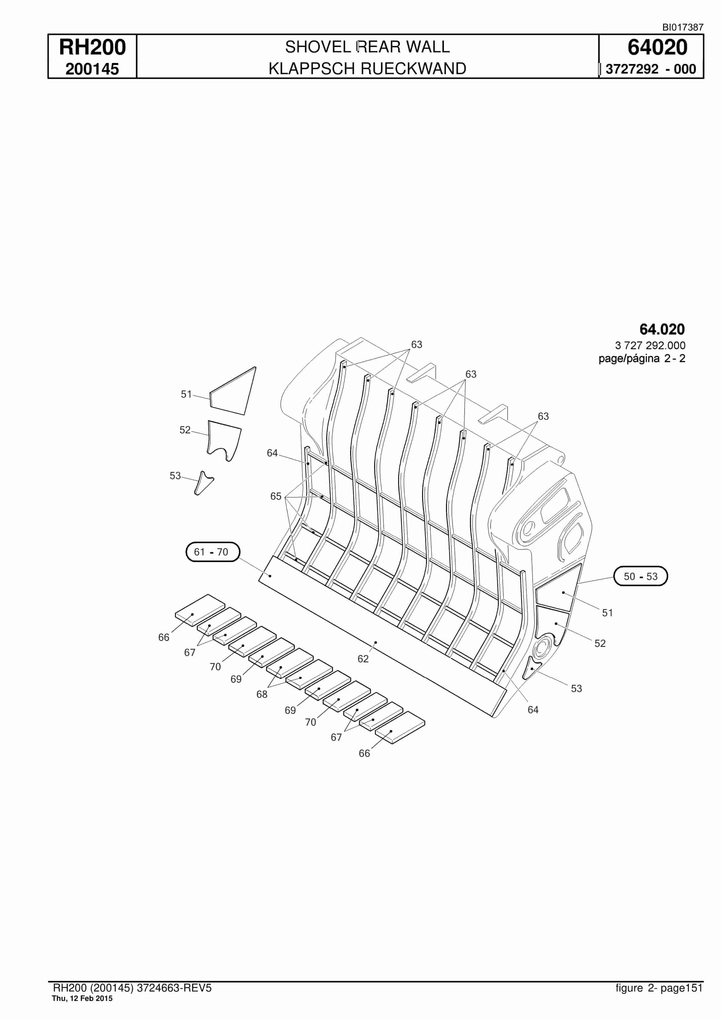 Caterpillar 6050 FS Hydraulic Shovel Spare Parts Manual BI017387-4