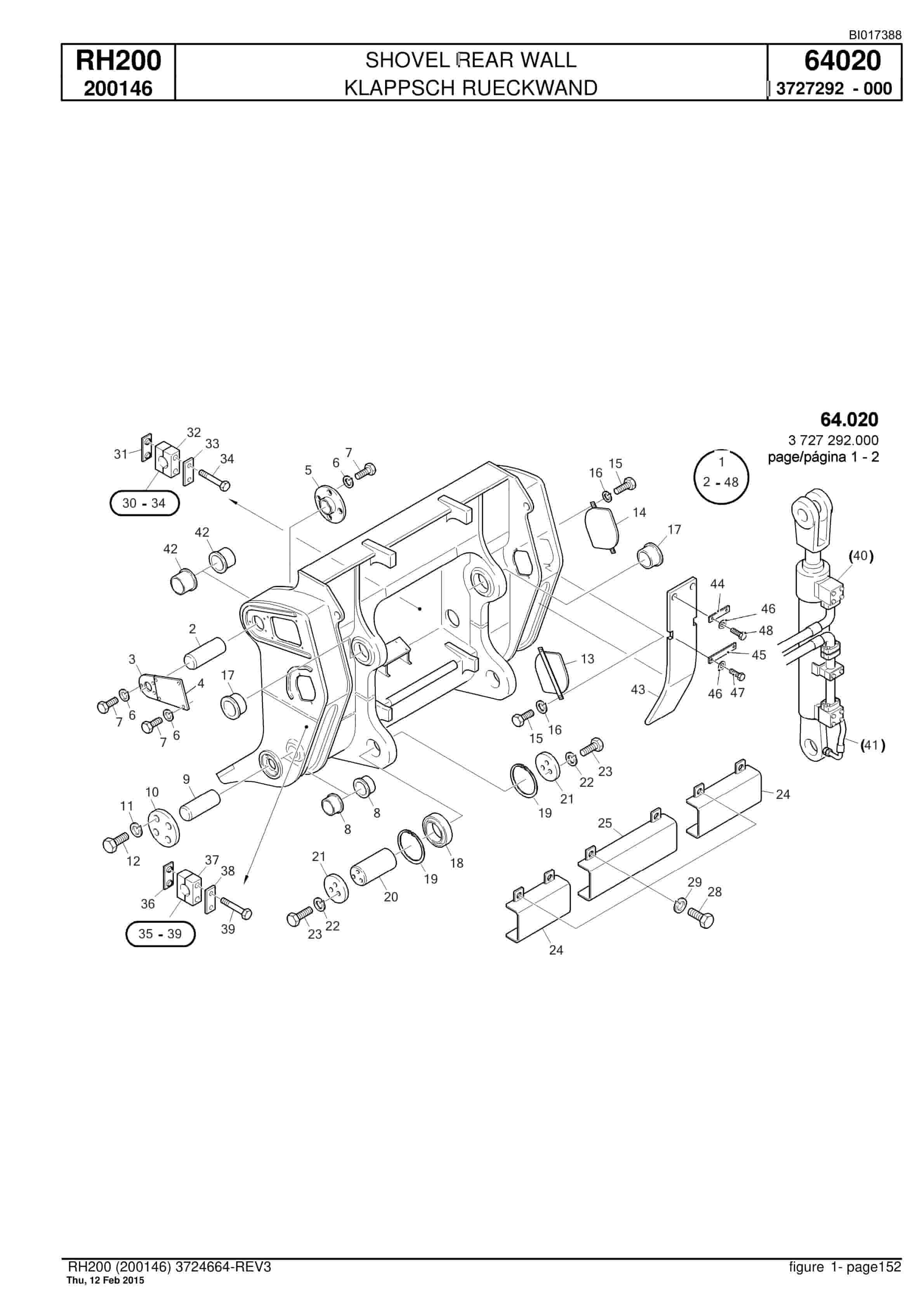 Caterpillar 6050 FS Hydraulic Shovel Spare Parts Manual BI017388-4