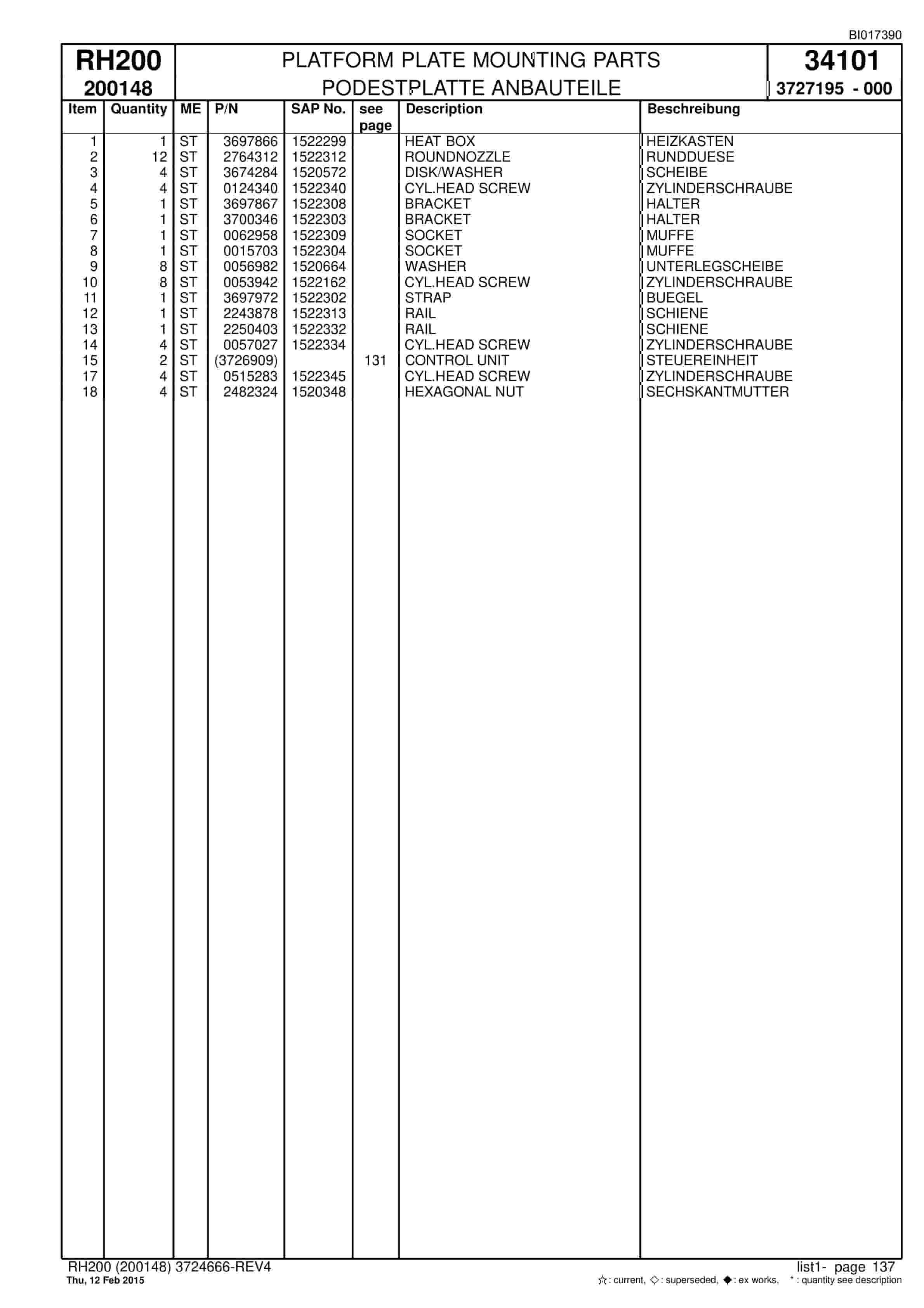 Caterpillar 6050 FS Hydraulic Shovel Spare Parts Manual BI017390-3