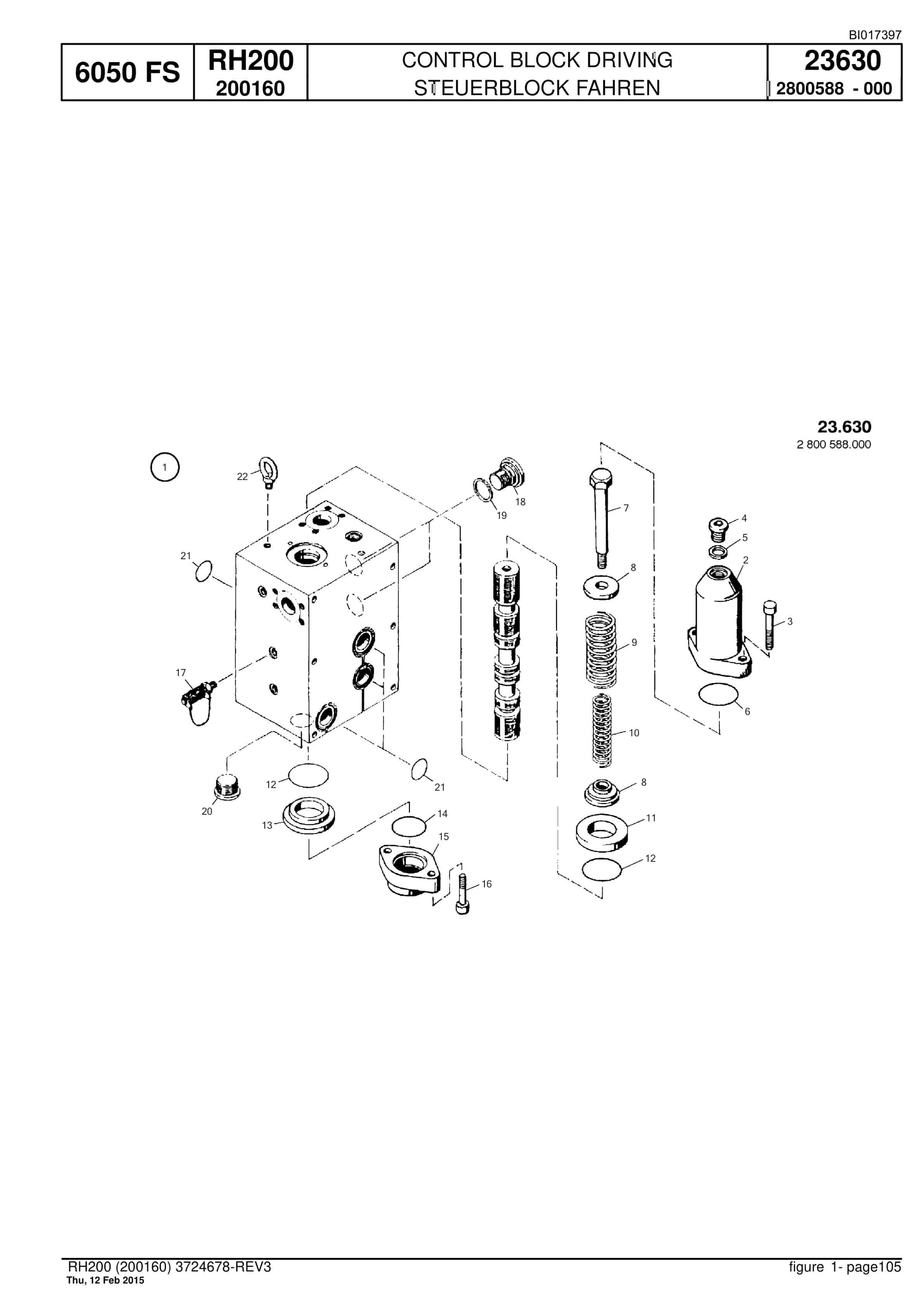Caterpillar 6050 FS Hydraulic Shovel Spare Parts Manual BI017397-2