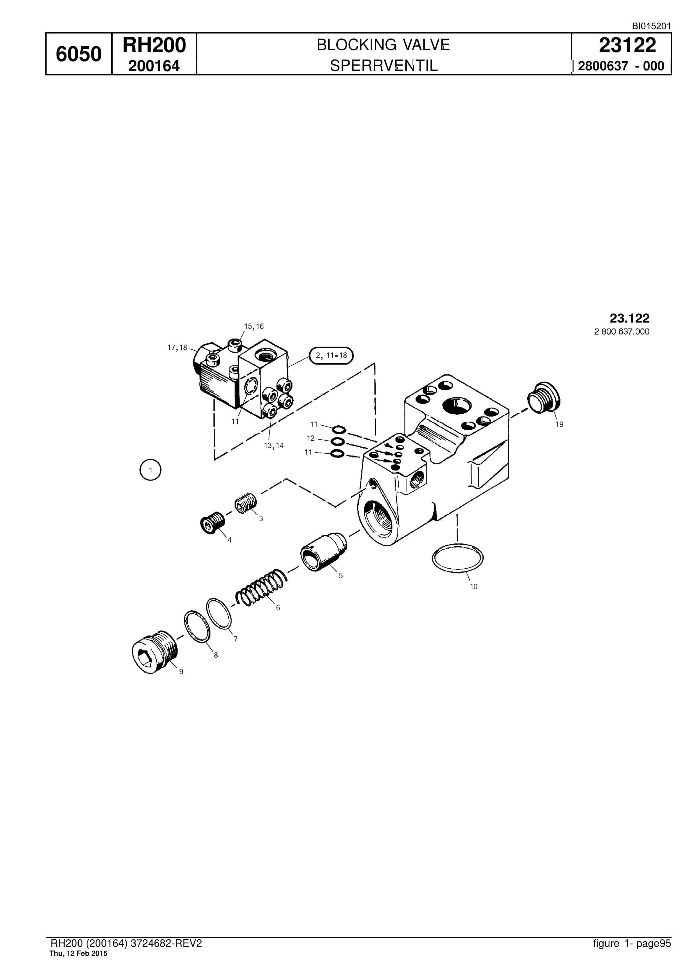 Caterpillar 6050 Hydraulic Shovel Spare Parts Manual BI015201-2