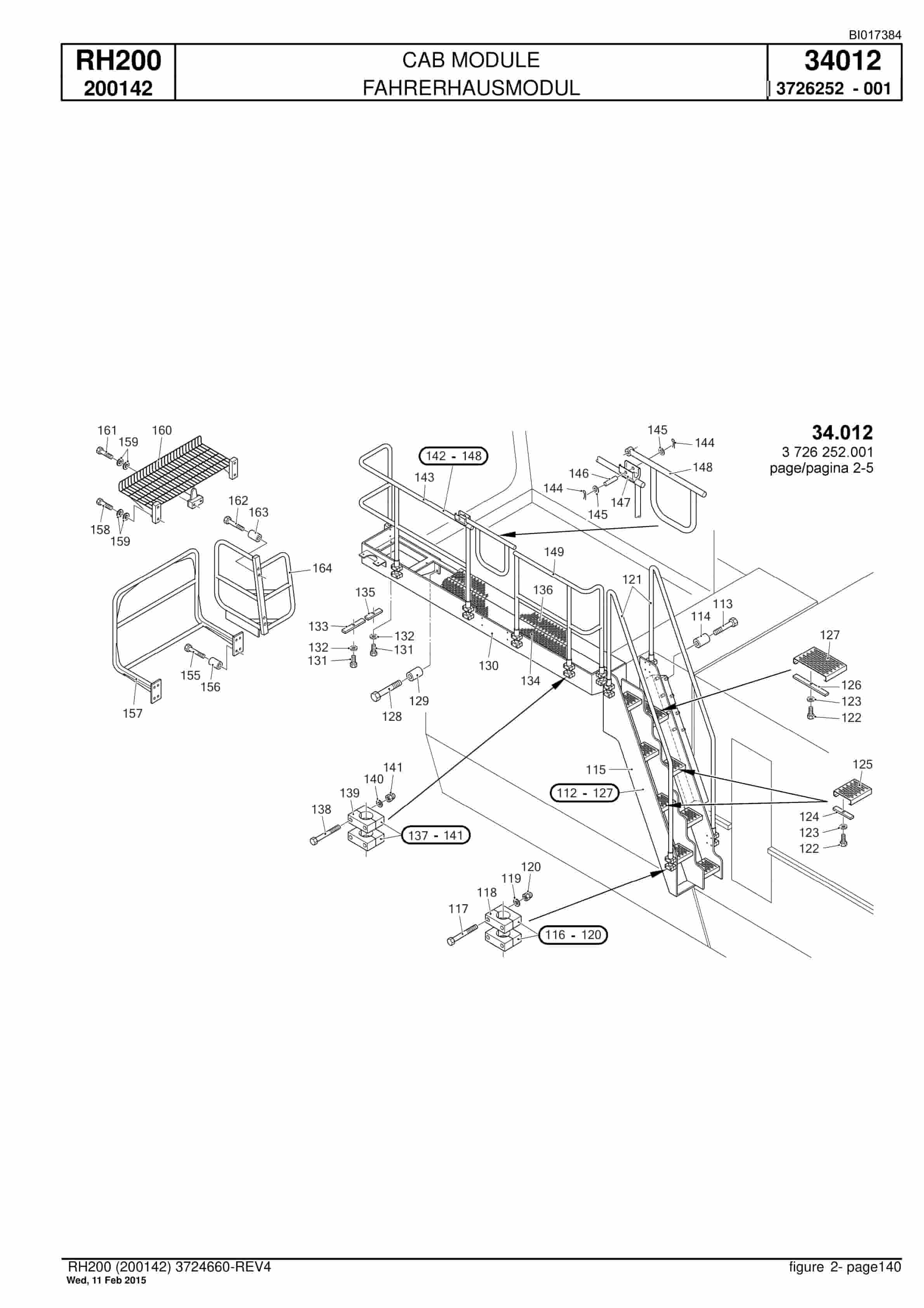 Caterpillar 6050 Hydraulic Shovel Spare Parts Manual BI017384-3