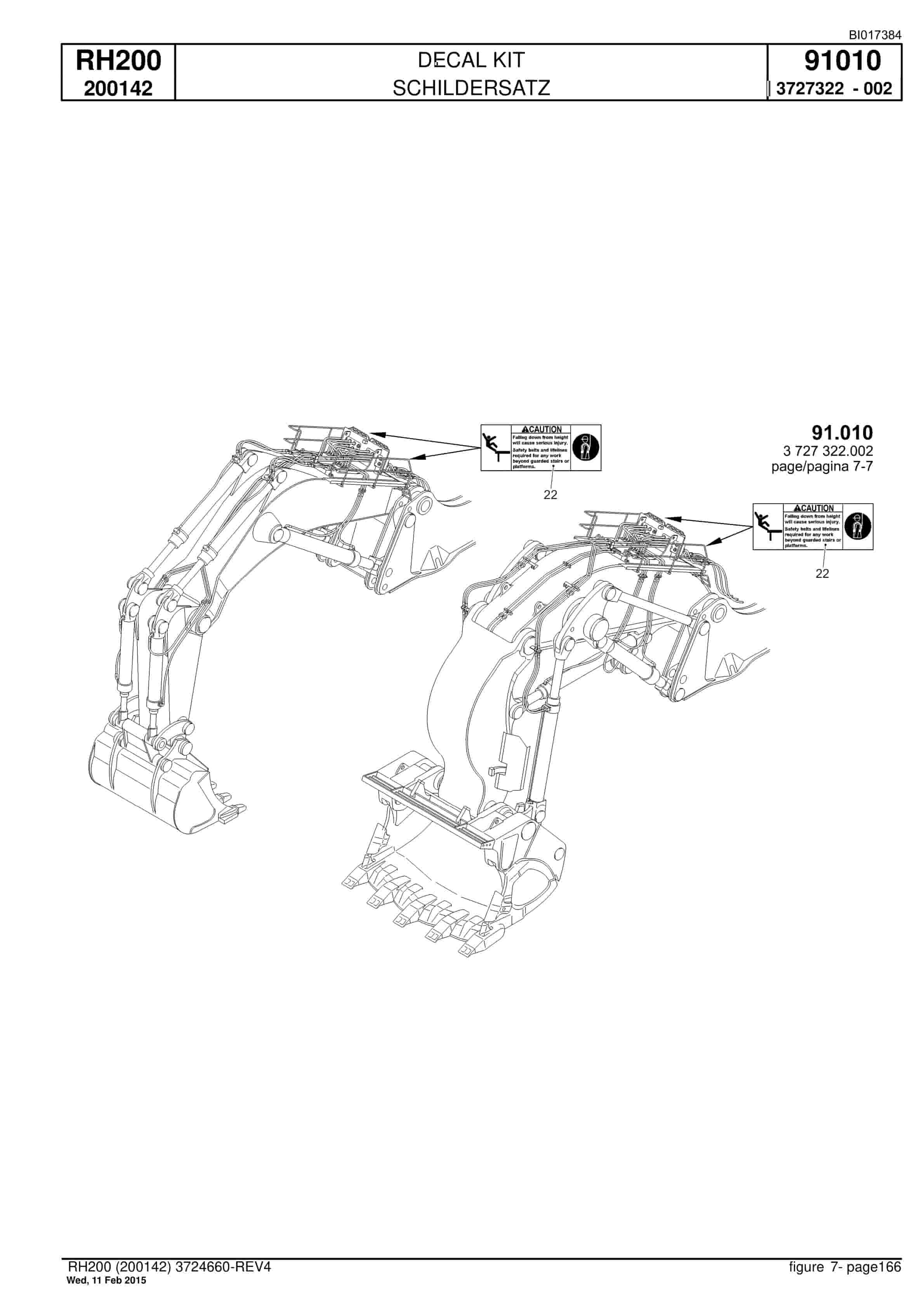 Caterpillar 6050 Hydraulic Shovel Spare Parts Manual BI017384-5