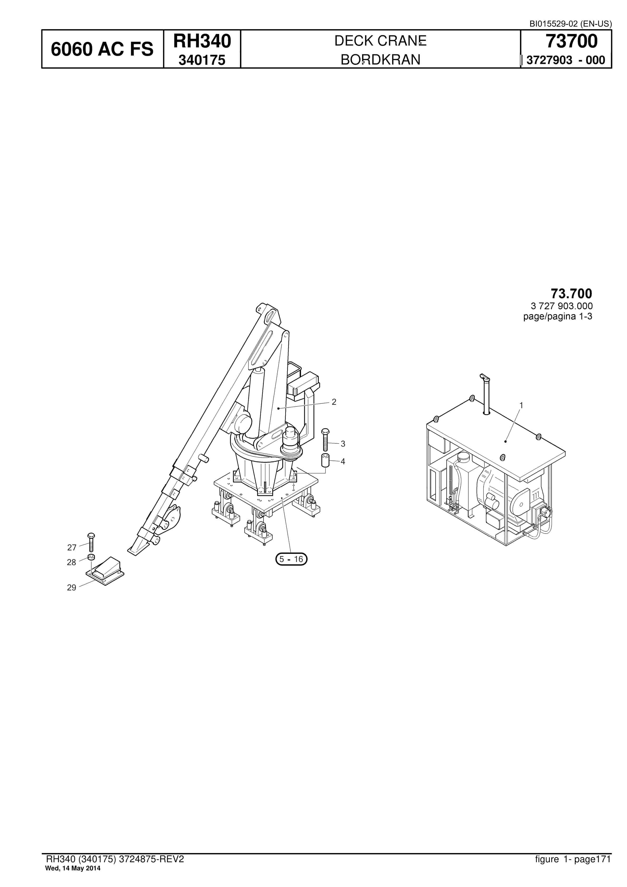 Caterpillar 6060 AC FS Hydraulic Shovel Spare Parts Manual BI015529-02-5