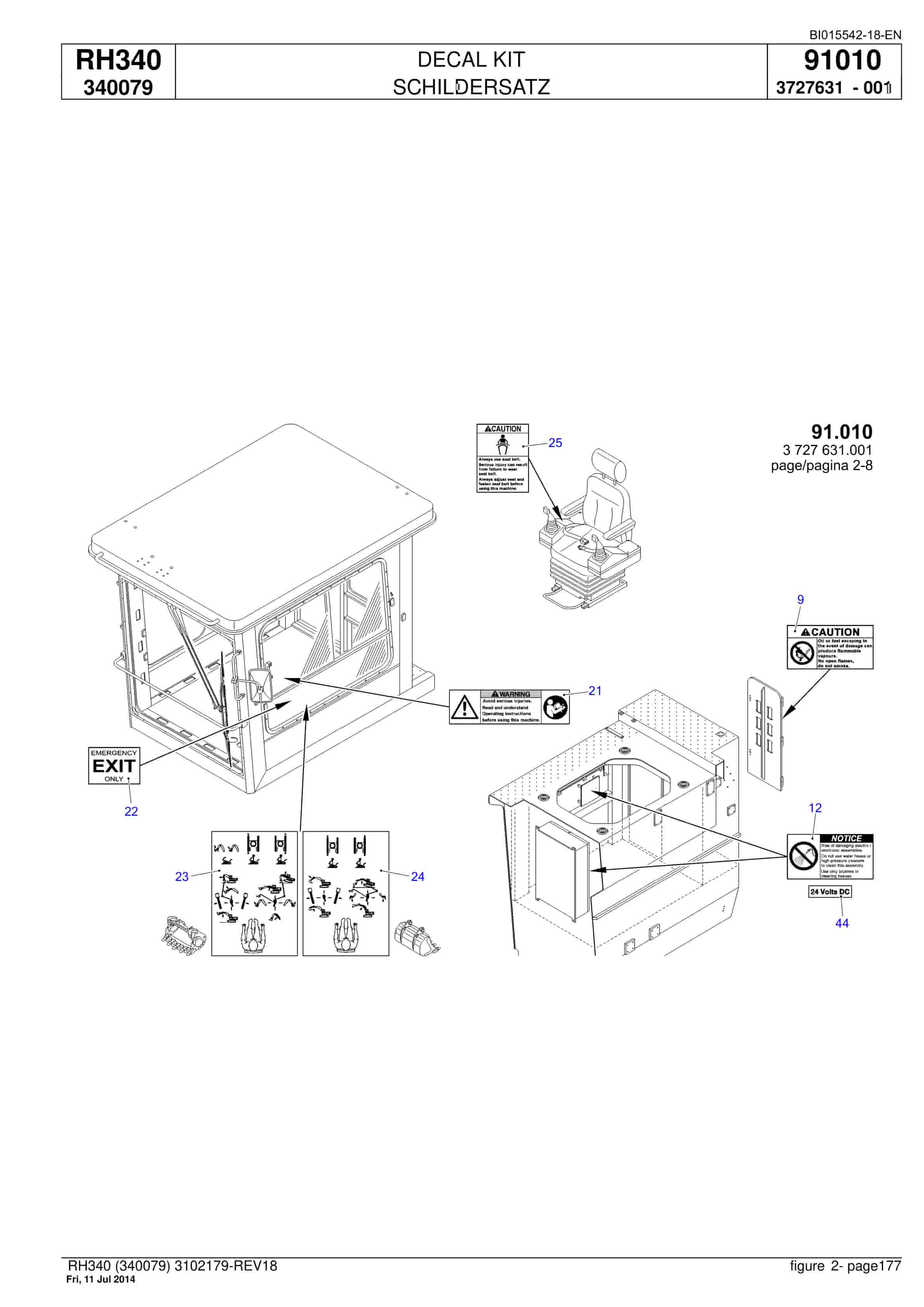 Caterpillar 6060 AC FS Hydraulic Shovel Spare Parts Manual BI015542-18-EN-5