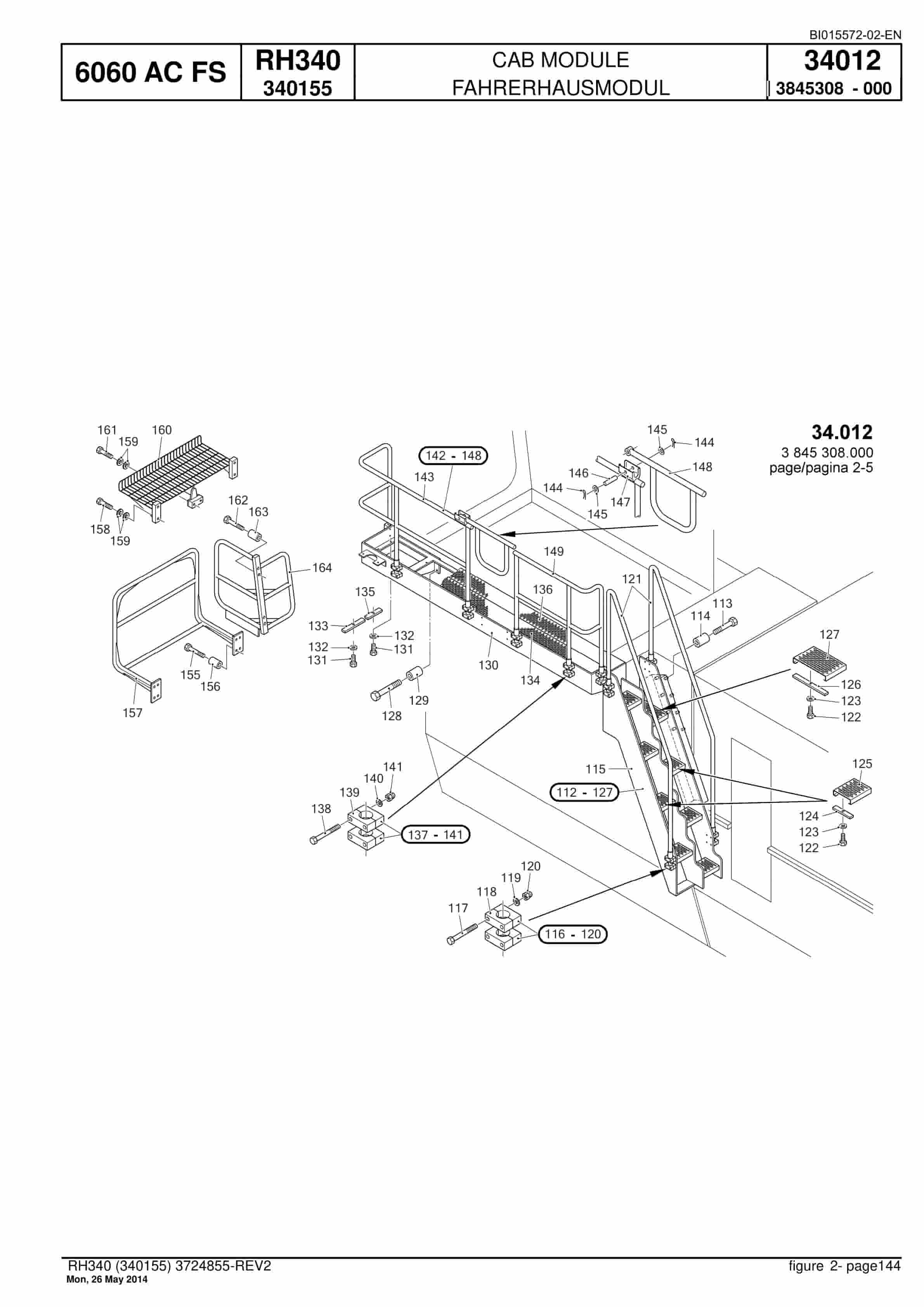 Caterpillar 6060 AC FS Hydraulic Shovel Spare Parts Manual BI015572-02-EN-3