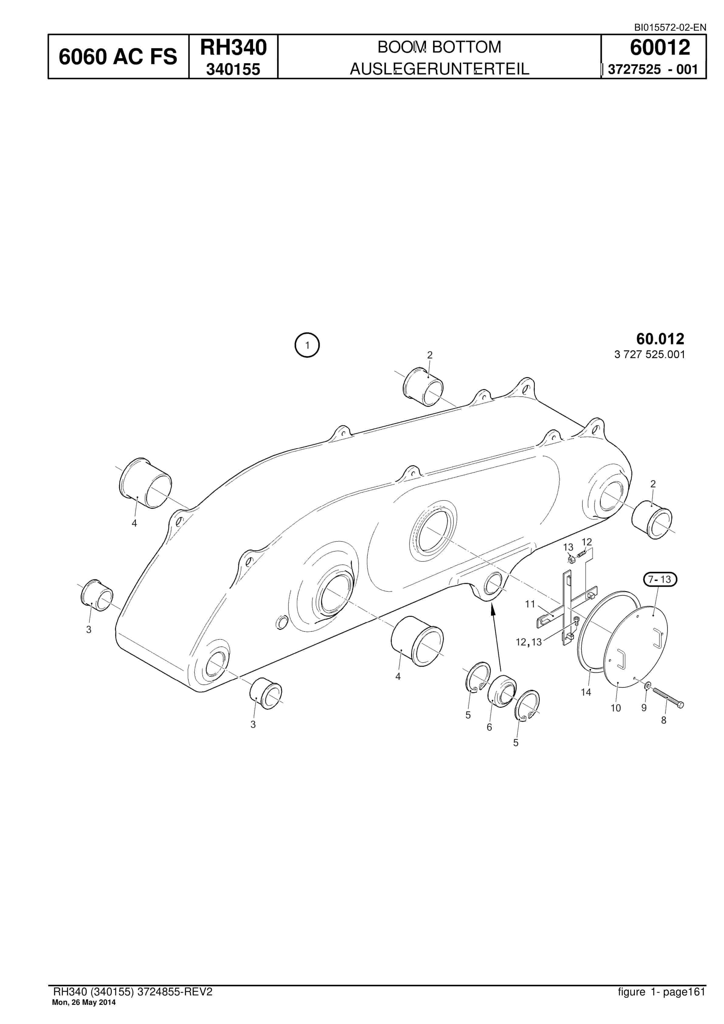 Caterpillar 6060 AC FS Hydraulic Shovel Spare Parts Manual BI015572-02-EN-4