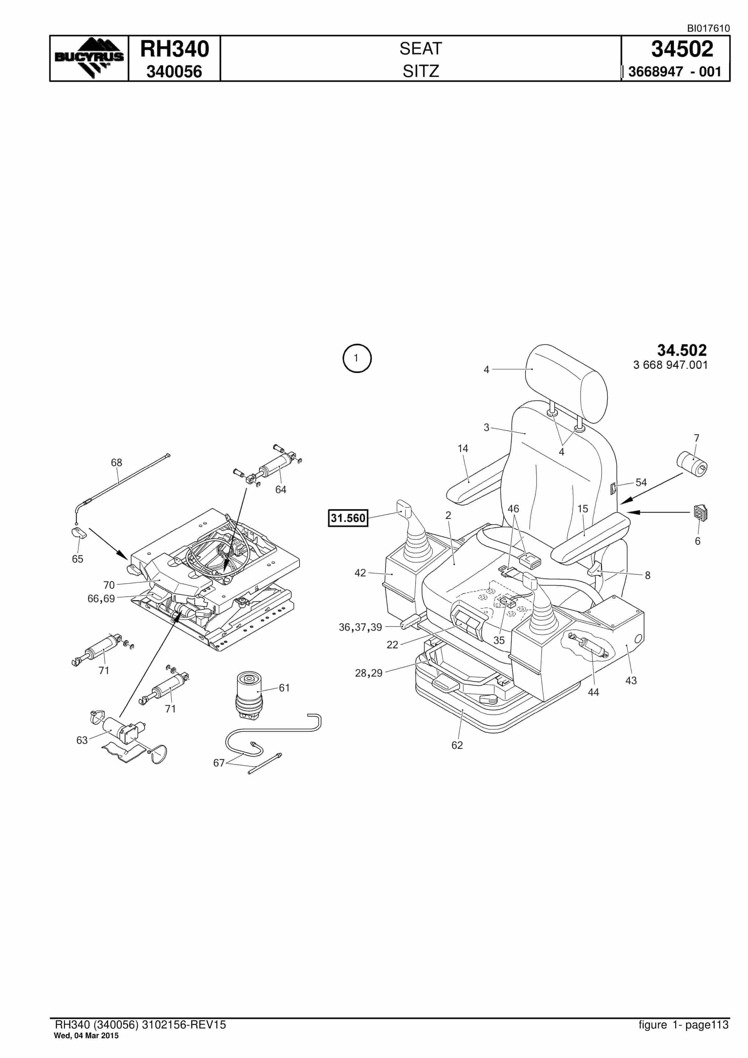 Caterpillar 6060 AC FS Hydraulic Shovel Spare Parts Manual BI017610-3