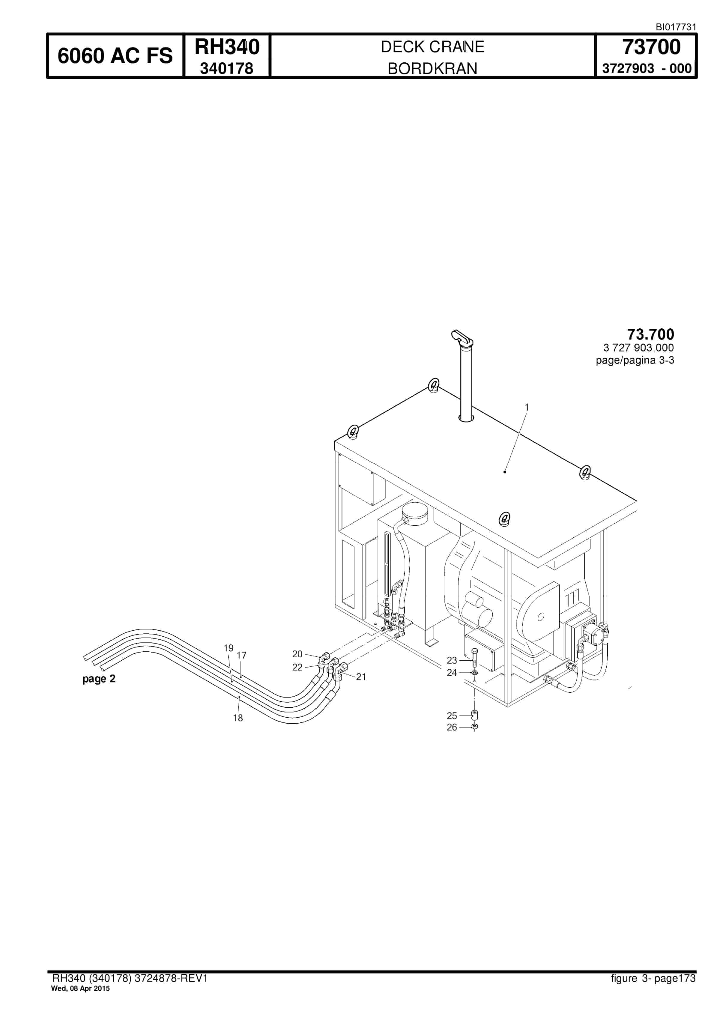 Caterpillar 6060 AC FS Hydraulic Shovel Spare Parts Manual BI017731-5