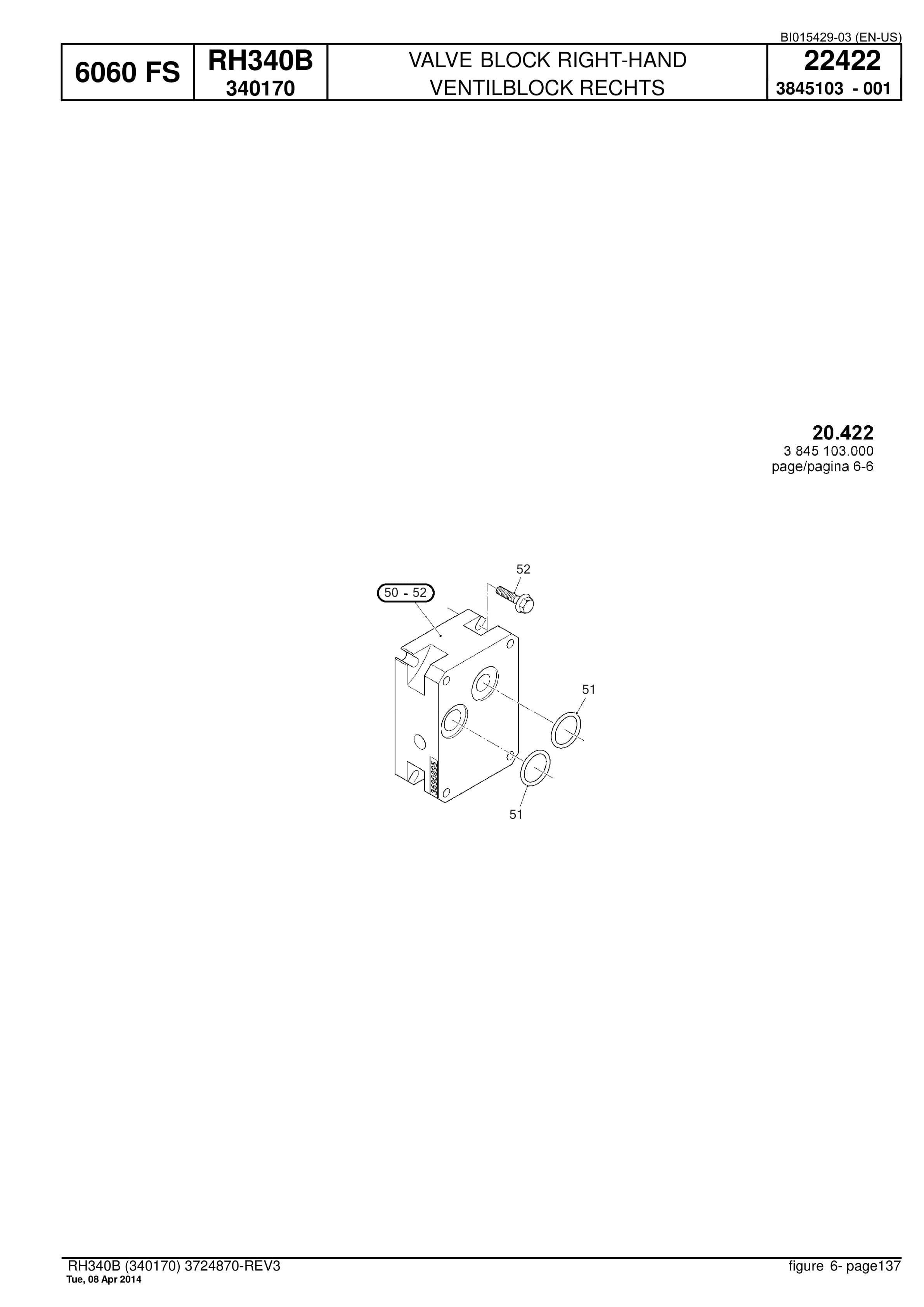 Caterpillar 6060 FS Hydraulic Shovel Spare Parts Manual BI015429-03-2