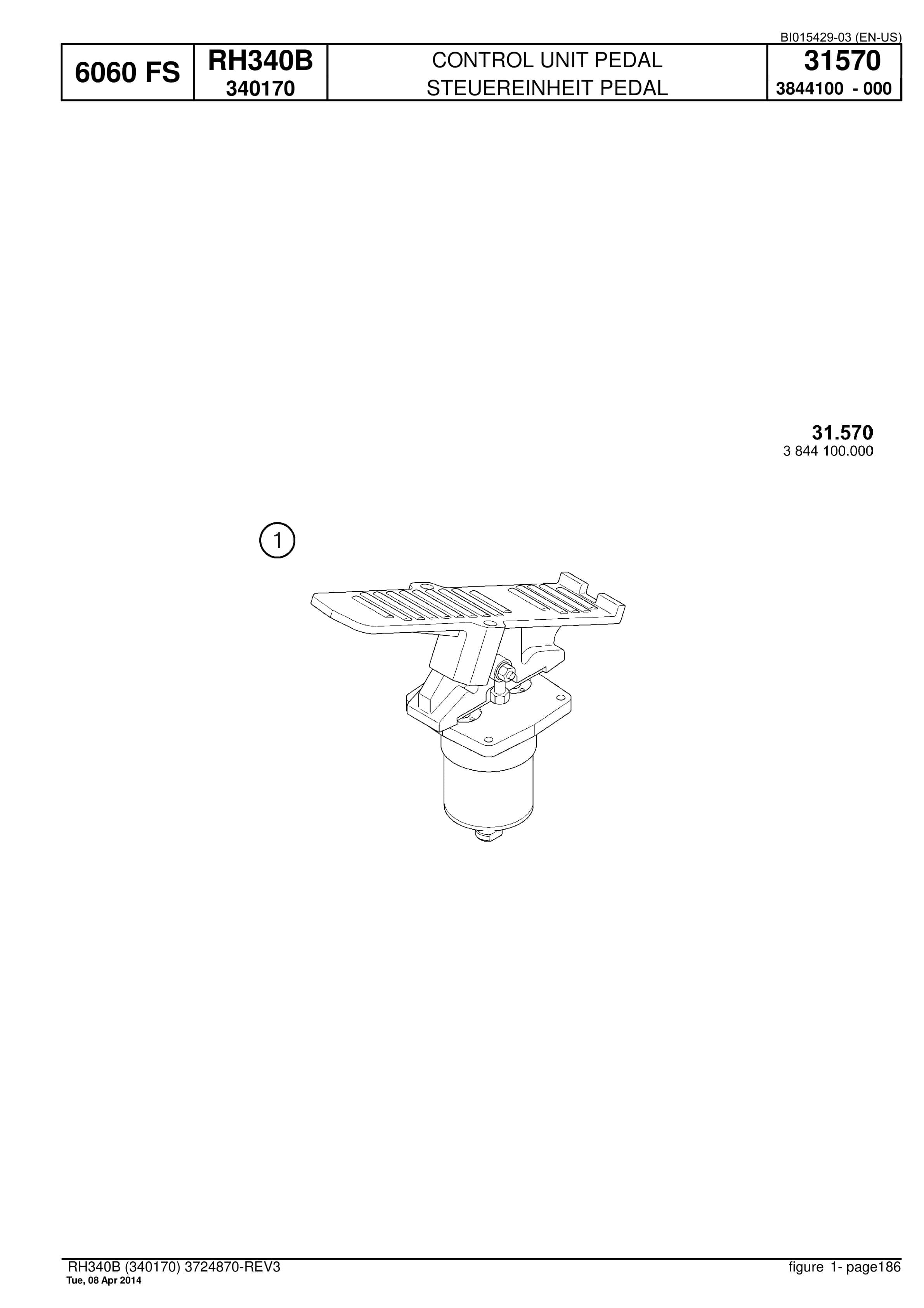 Caterpillar 6060 FS Hydraulic Shovel Spare Parts Manual BI015429-03-3