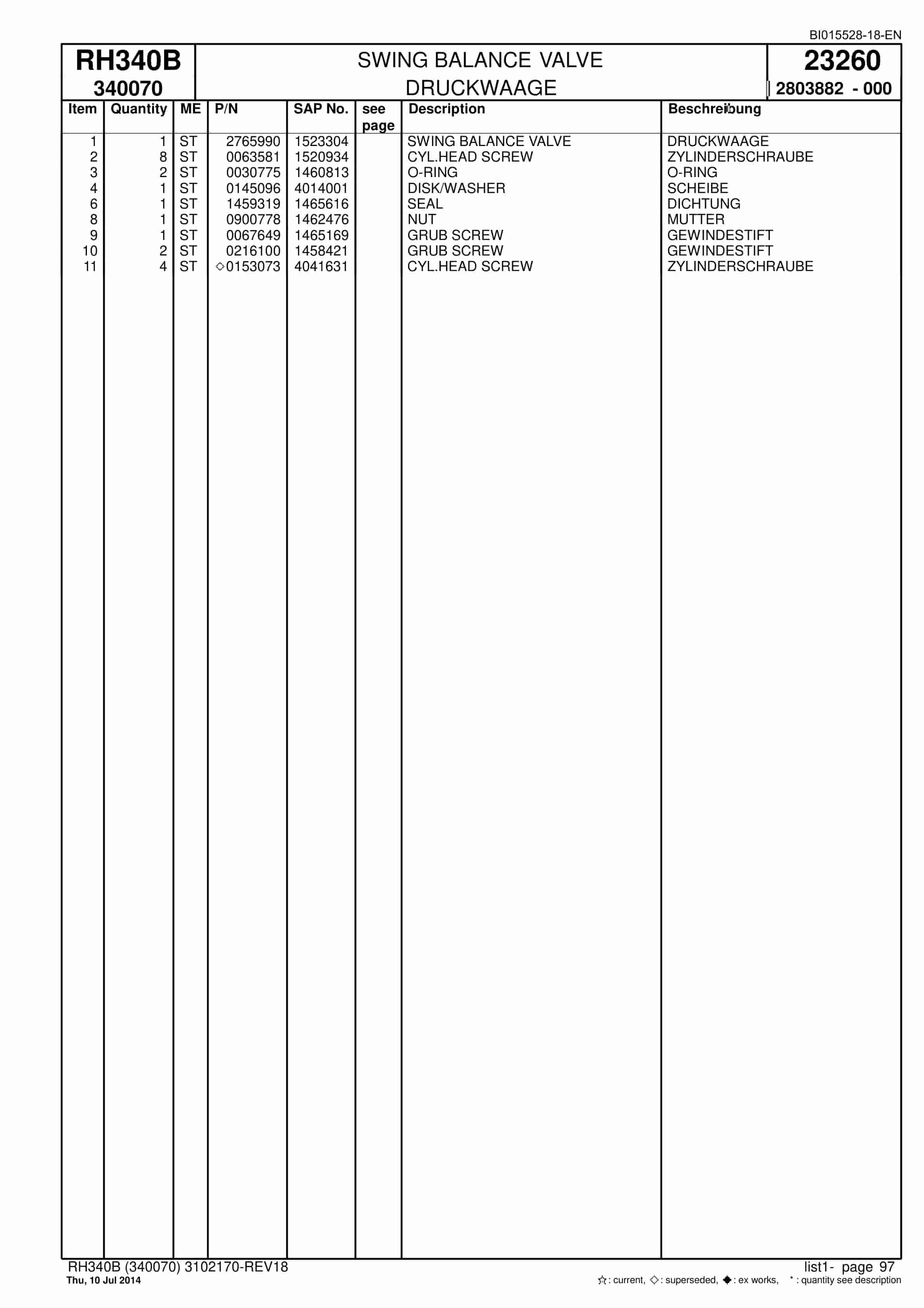 Caterpillar 6060 FS Hydraulic Shovel Spare Parts Manual BI015528-18-EN-2