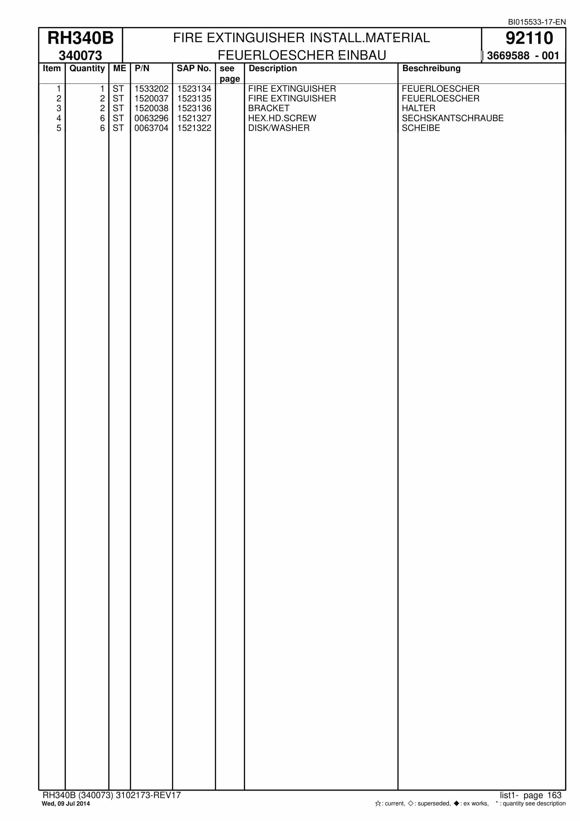 Caterpillar 6060 FS Hydraulic Shovel Spare Parts Manual BI015533-17-EN-5