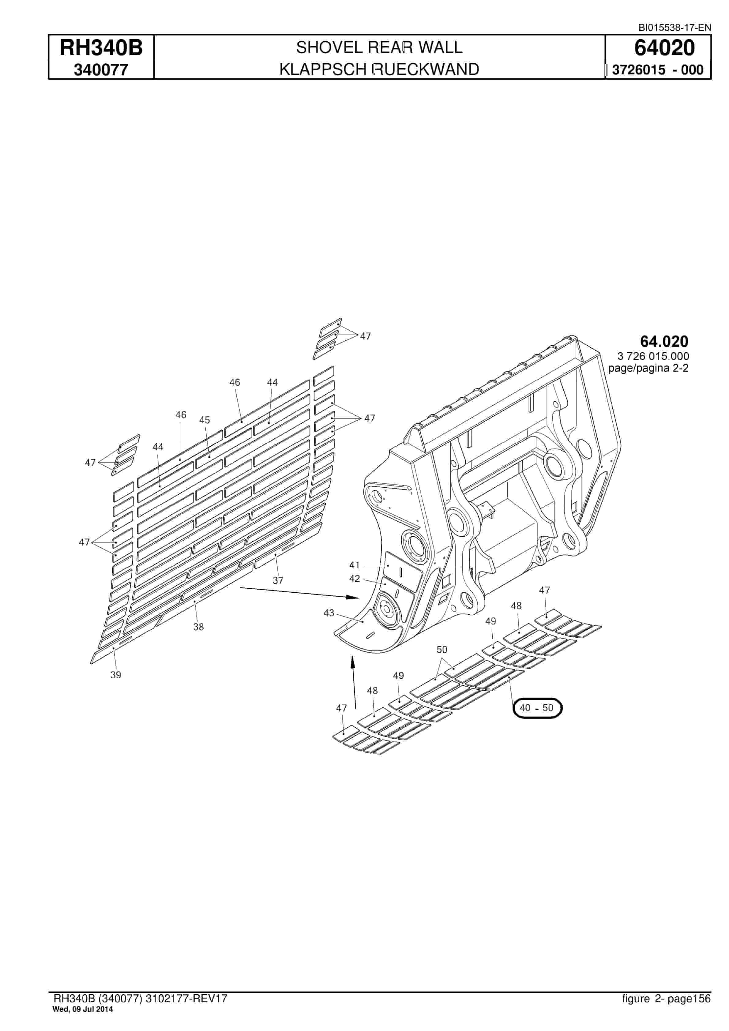 Caterpillar 6060 FS Hydraulic Shovel Spare Parts Manual BI015538-17-EN-4