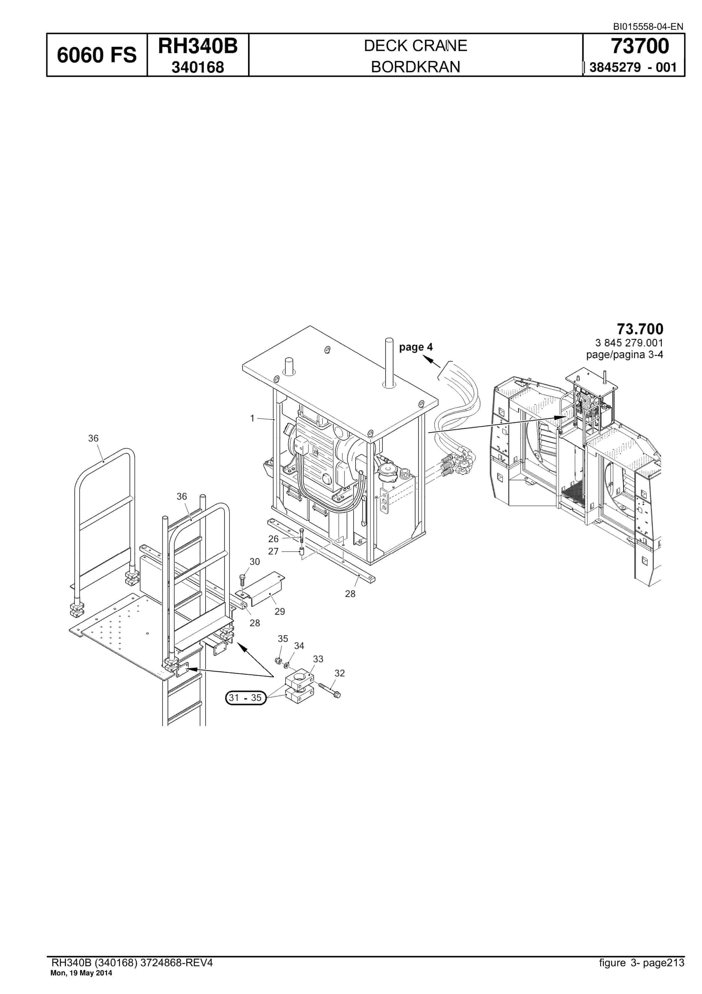 Caterpillar 6060 FS Hydraulic Shovel Spare Parts Manual BI015558-04-5