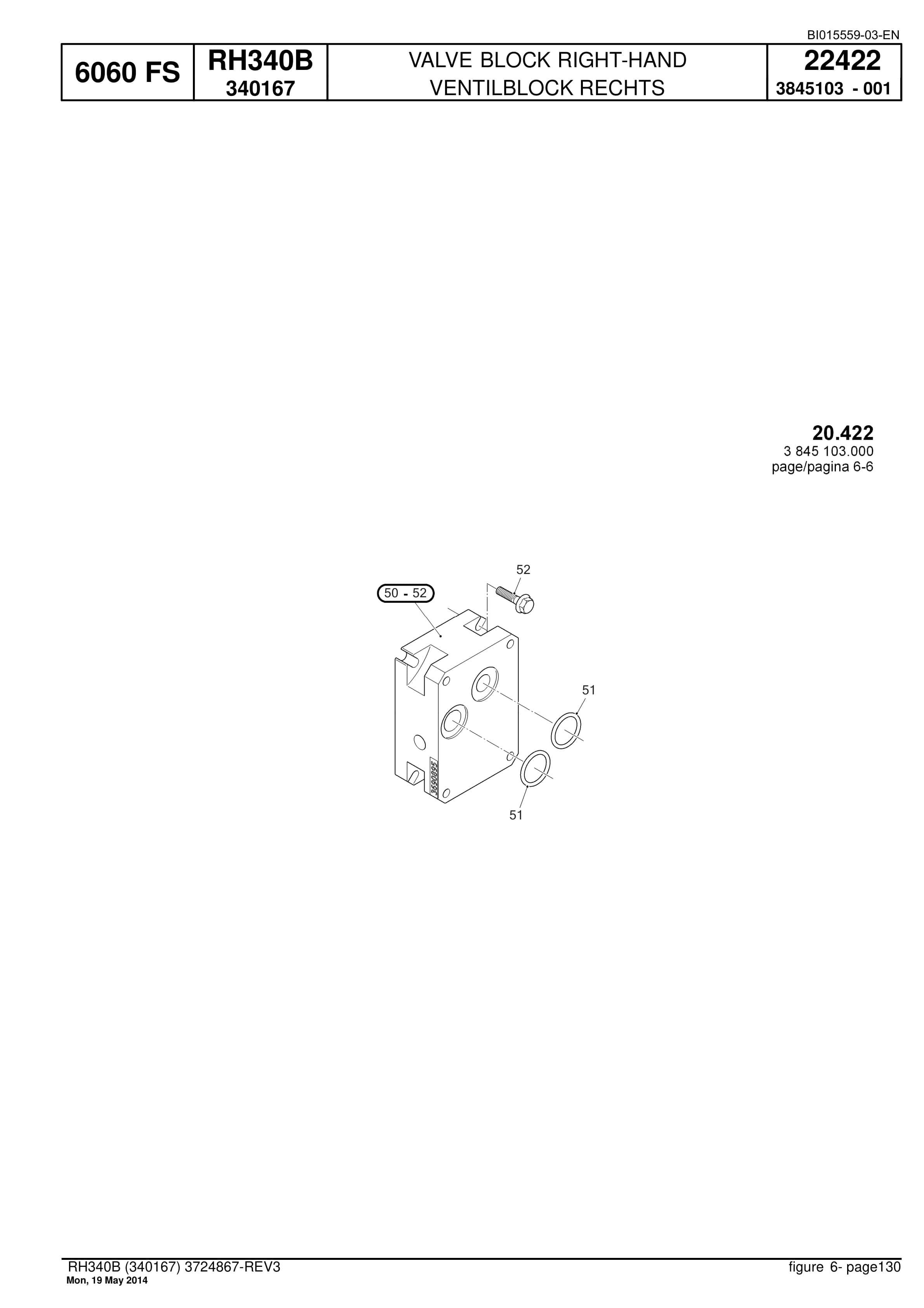 Caterpillar 6060 FS Hydraulic Shovel Spare Parts Manual BI015559-03-2