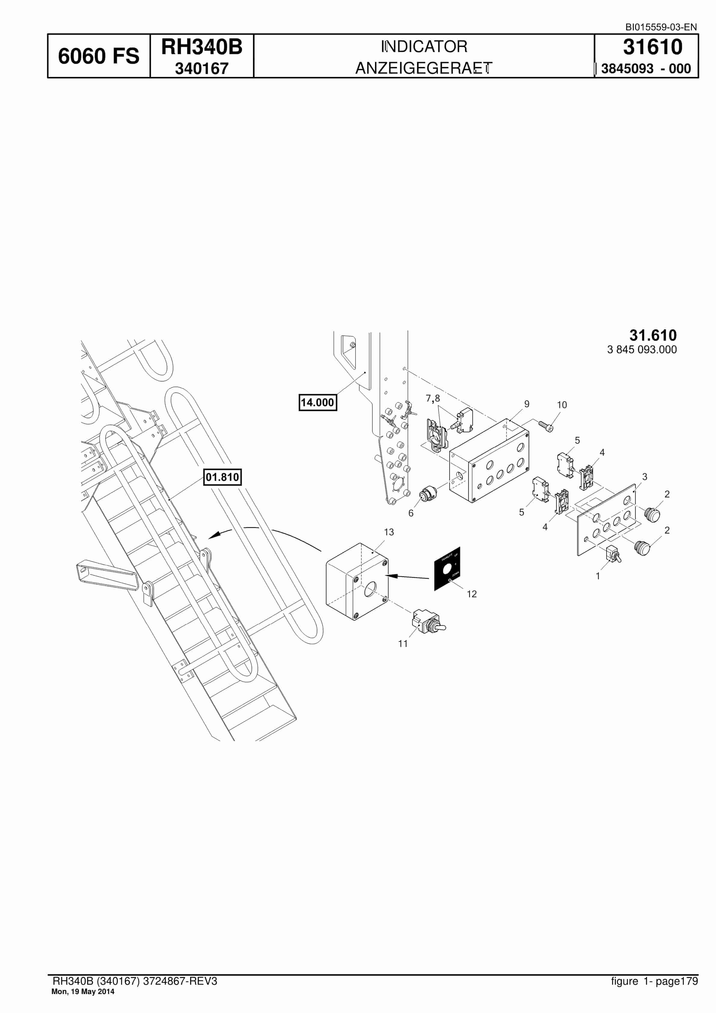 Caterpillar 6060 FS Hydraulic Shovel Spare Parts Manual BI015559-03-3