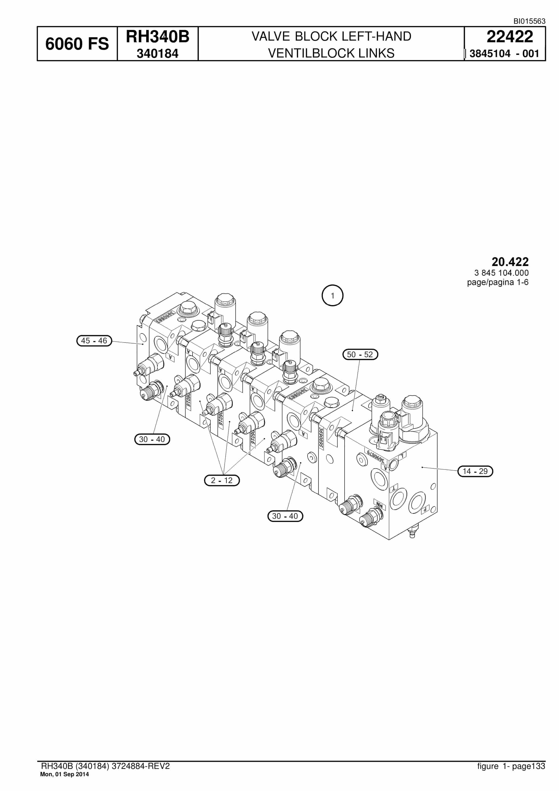 Caterpillar 6060 FS Hydraulic Shovel Spare Parts Manual BI015563-2
