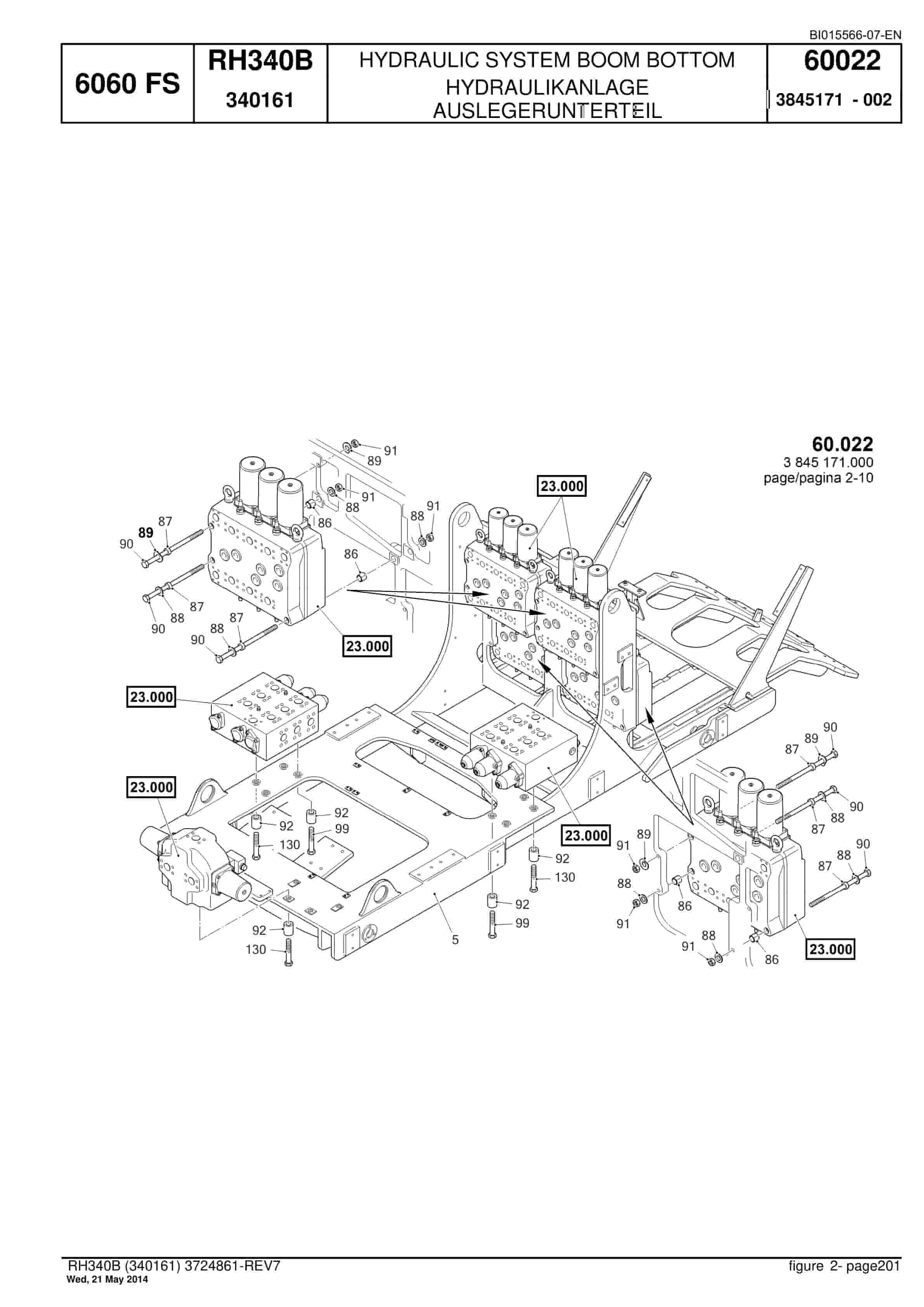 Caterpillar 6060 FS Hydraulic Shovel Spare Parts Manual BI015566-07-EN-4