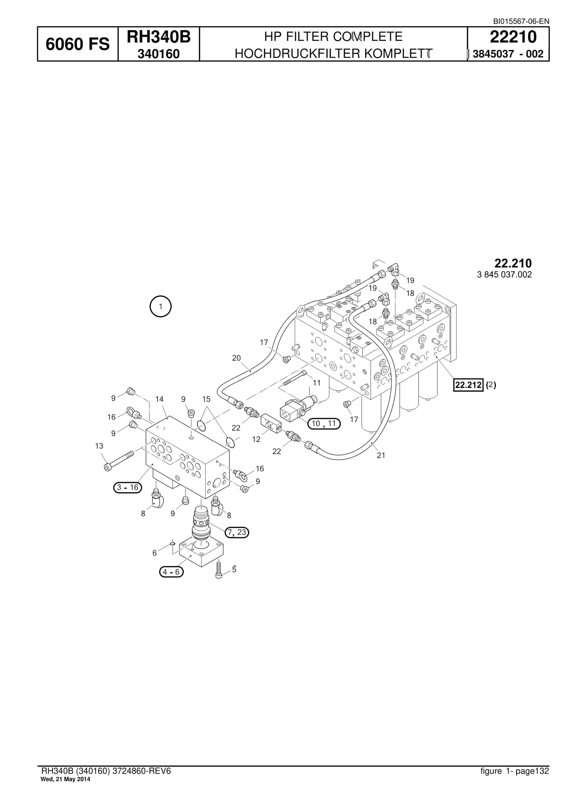 Caterpillar 6060 FS Hydraulic Shovel Spare Parts Manual BI015567-06-EN-2