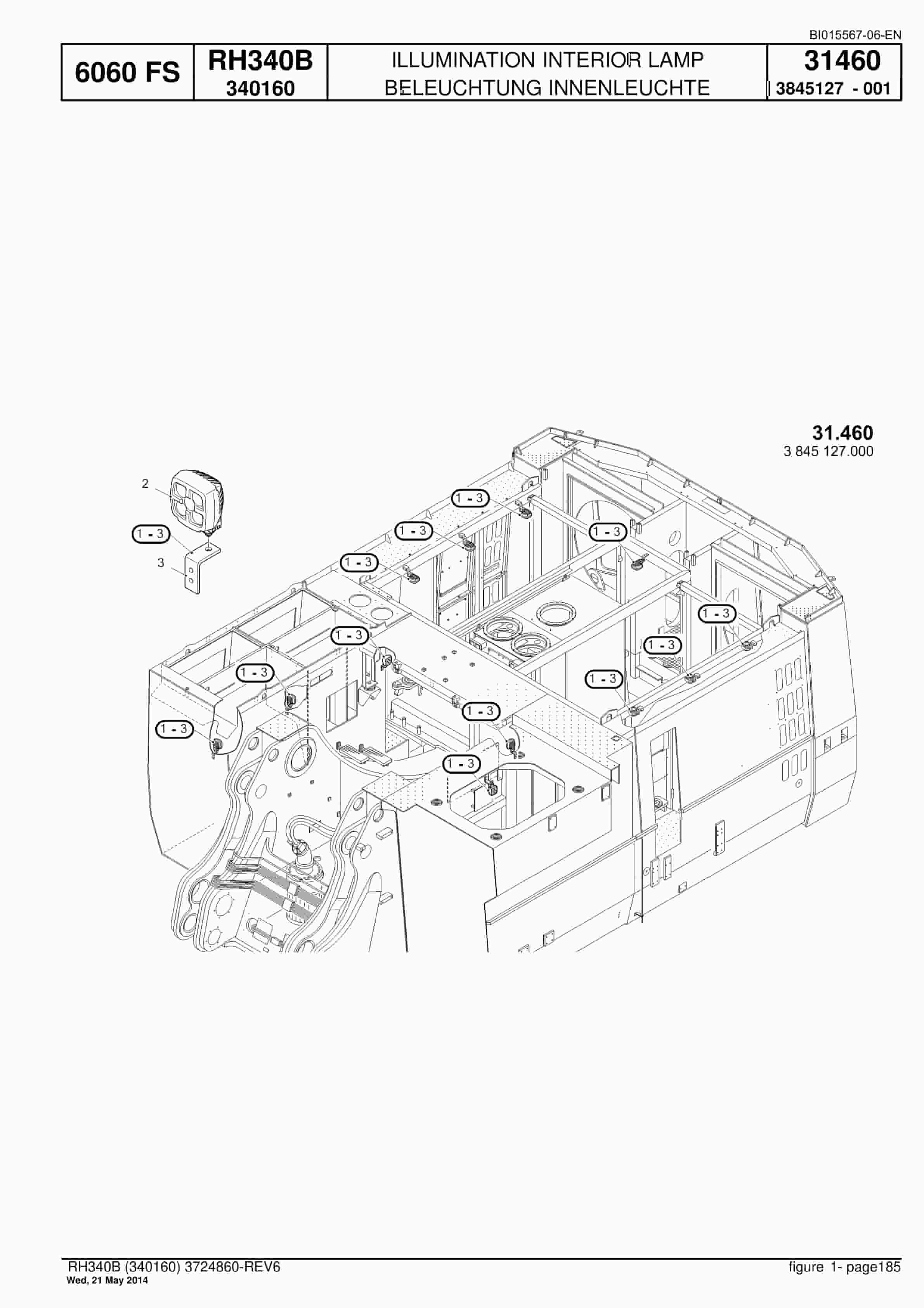 Caterpillar 6060 FS Hydraulic Shovel Spare Parts Manual BI015567-06-EN-3