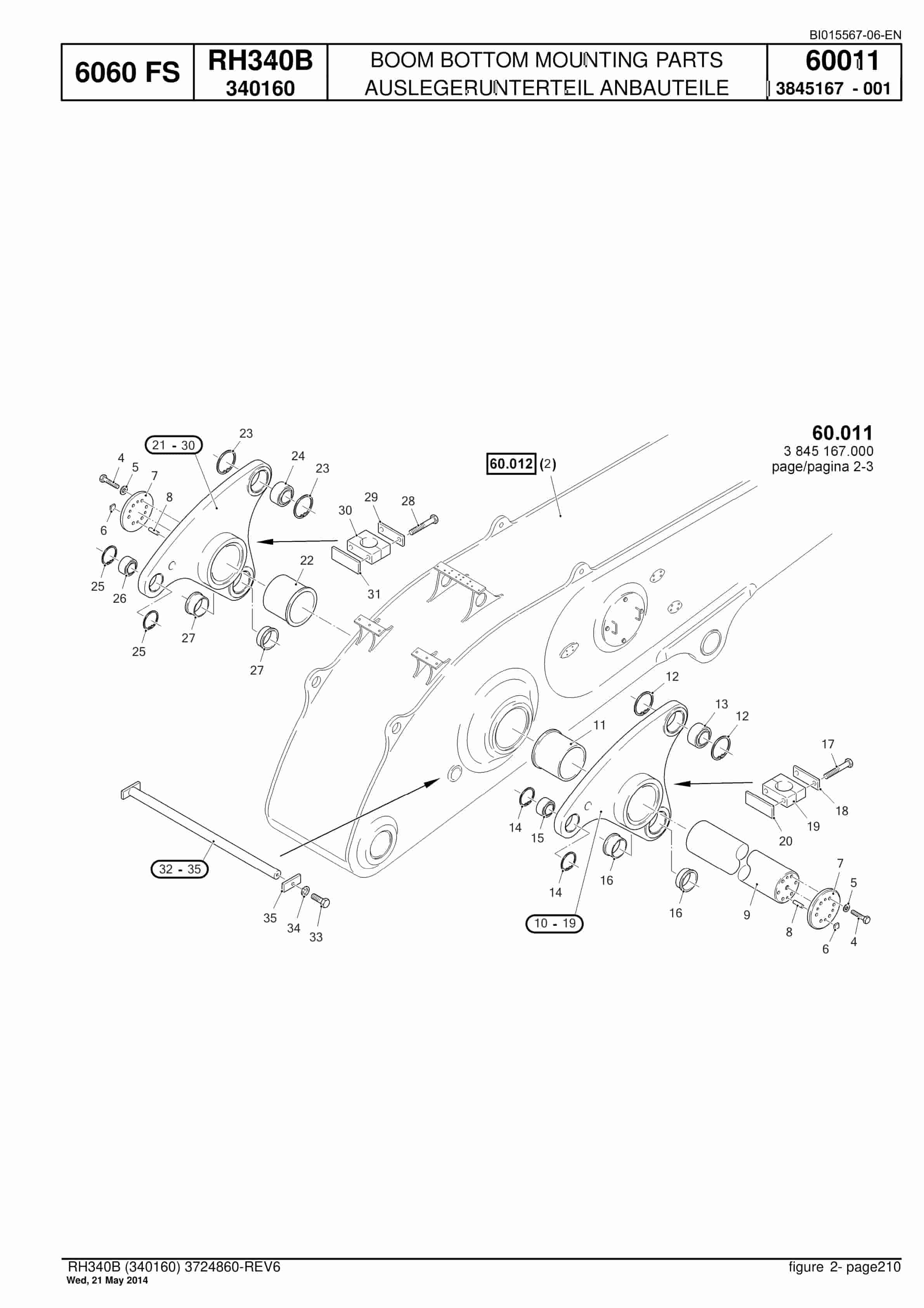 Caterpillar 6060 FS Hydraulic Shovel Spare Parts Manual BI015567-06-EN-4