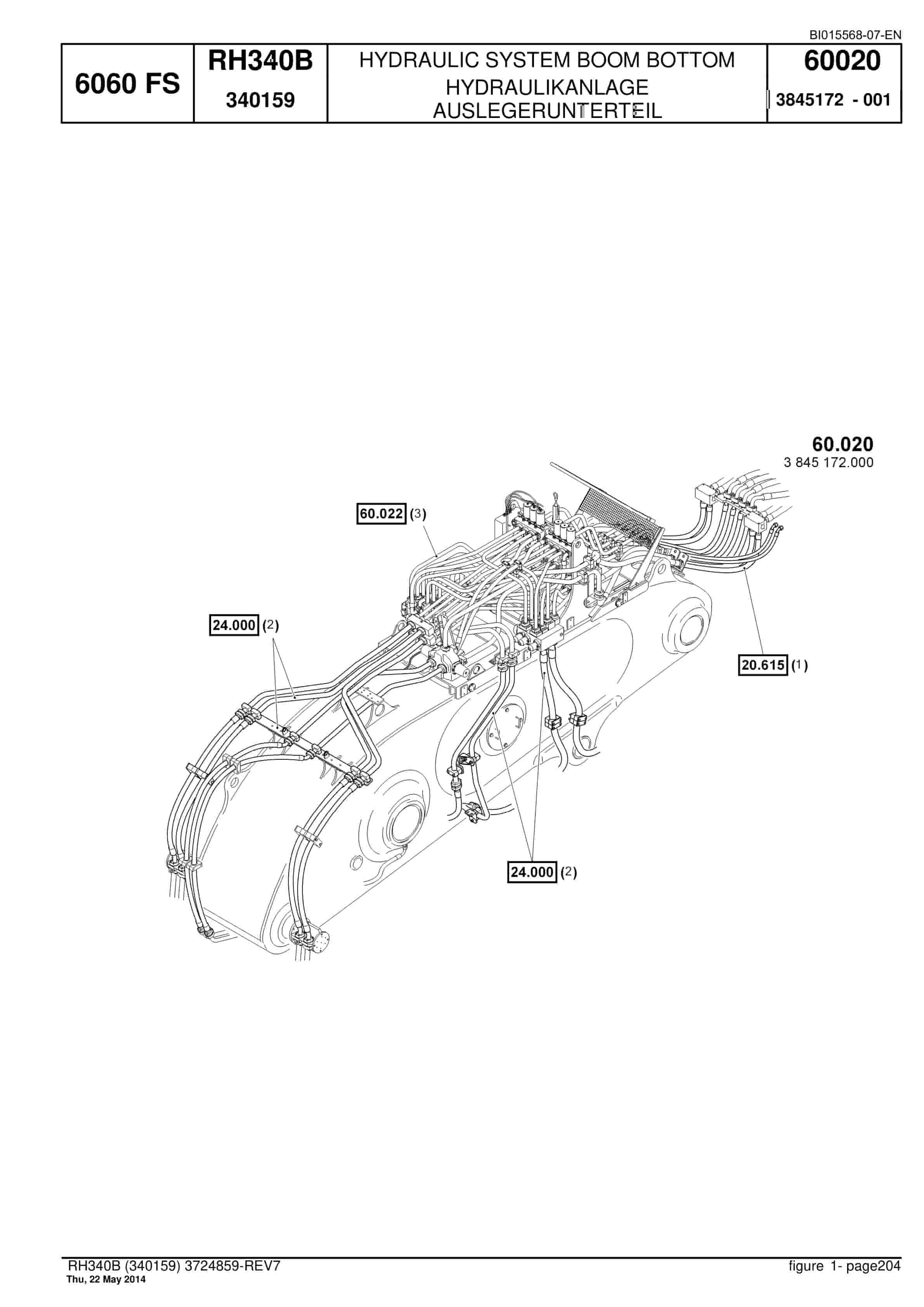Caterpillar 6060 FS Hydraulic Shovel Spare Parts Manual BI015568-07-EN-4