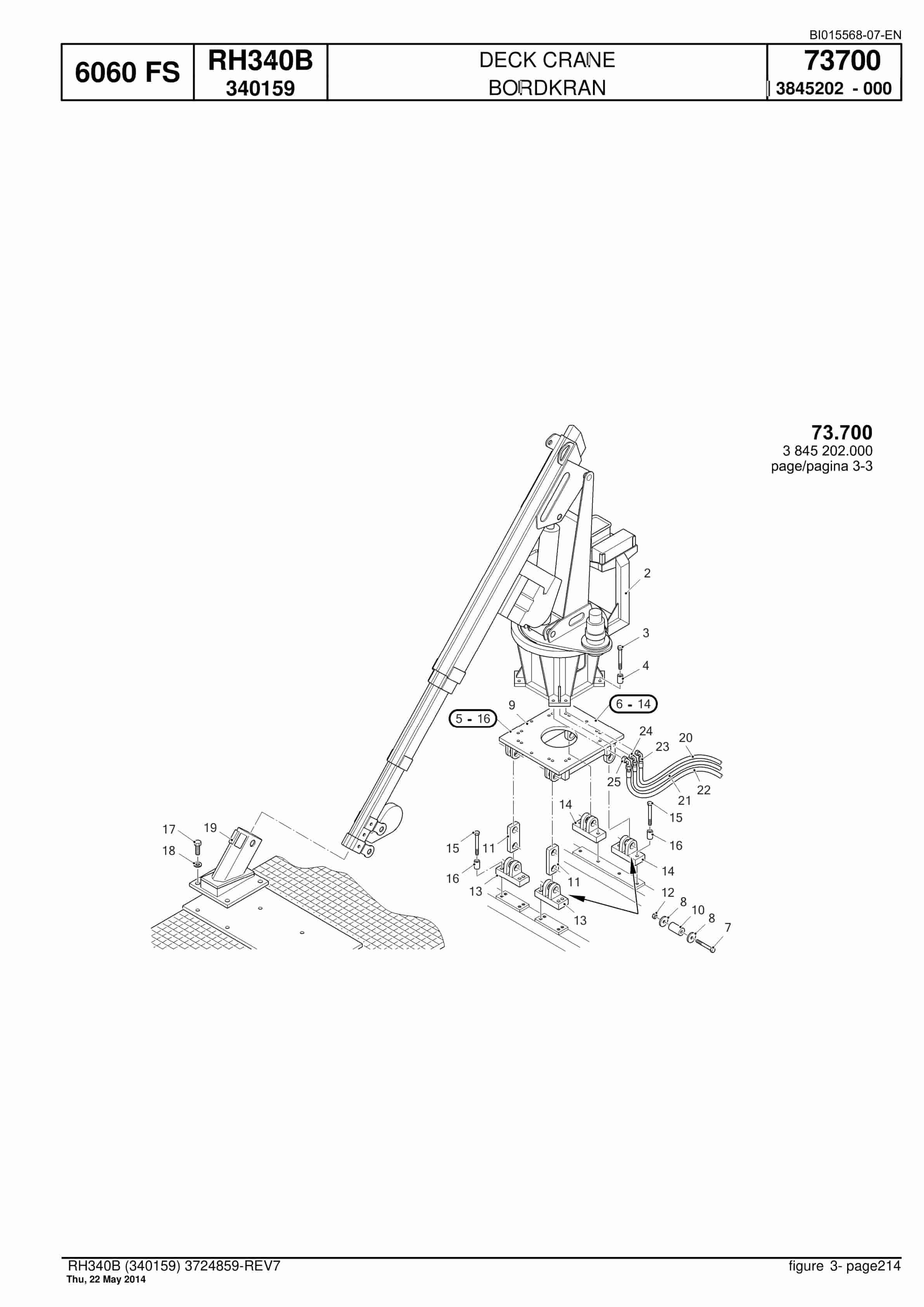 Caterpillar 6060 FS Hydraulic Shovel Spare Parts Manual BI015568-07-EN-5