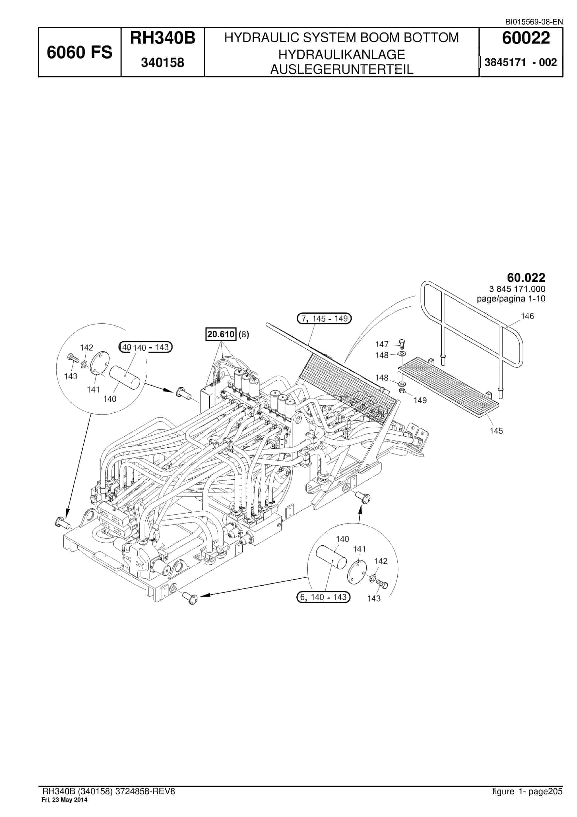 Caterpillar 6060 FS Hydraulic Shovel Spare Parts Manual BI015569-08-EN-4
