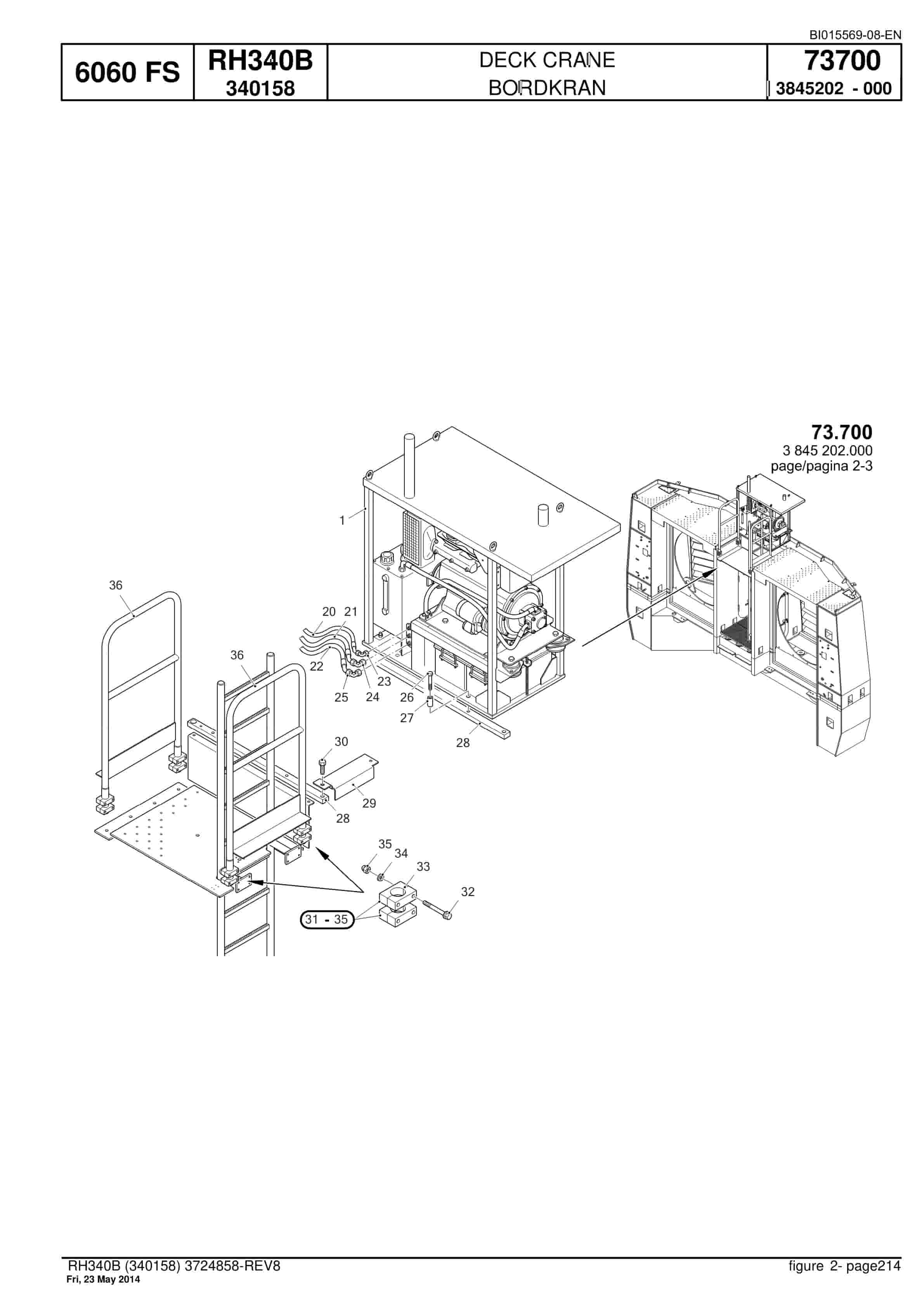 Caterpillar 6060 FS Hydraulic Shovel Spare Parts Manual BI015569-08-EN-5