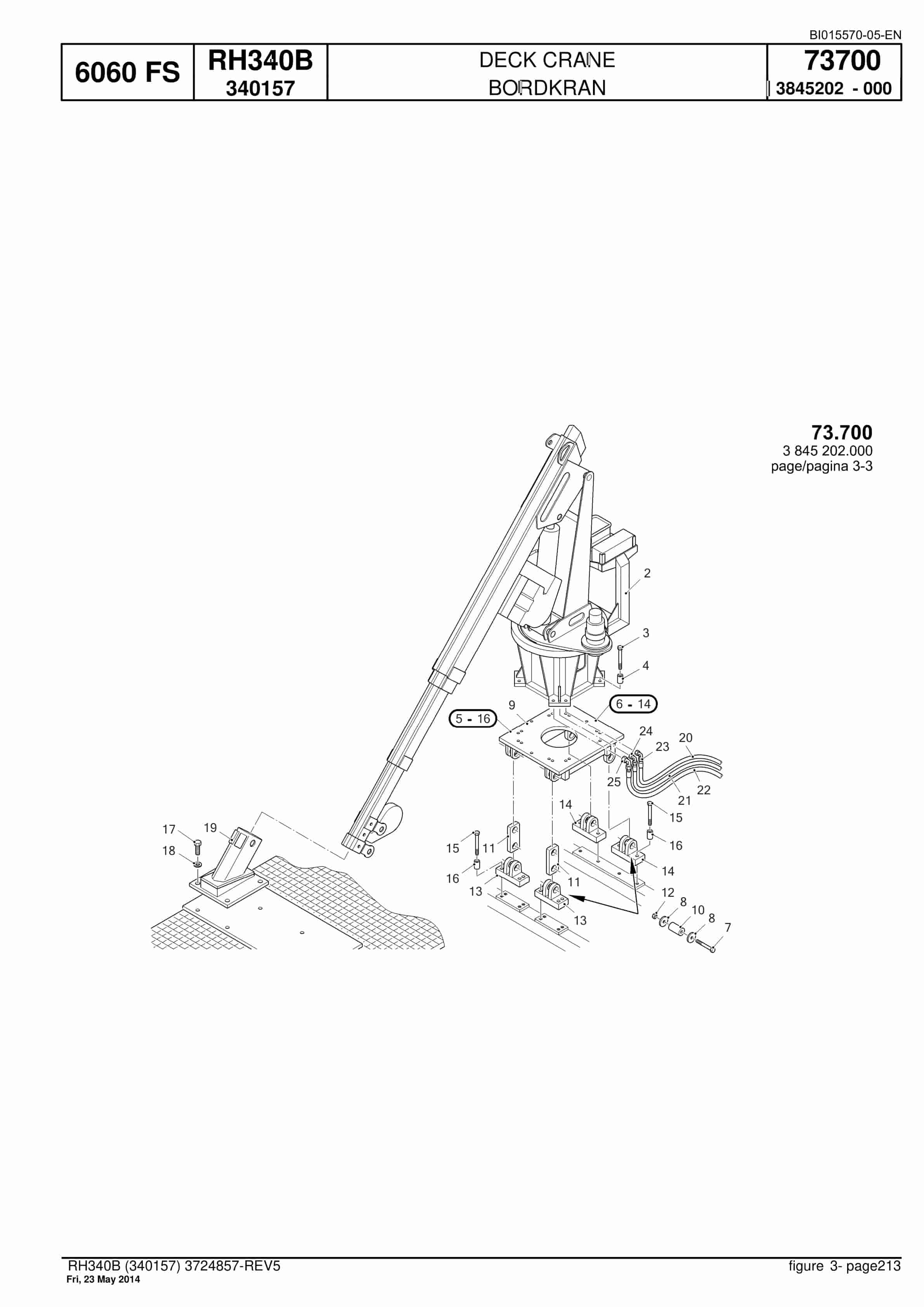 Caterpillar 6060 FS Hydraulic Shovel Spare Parts Manual BI015570-05-EN-5