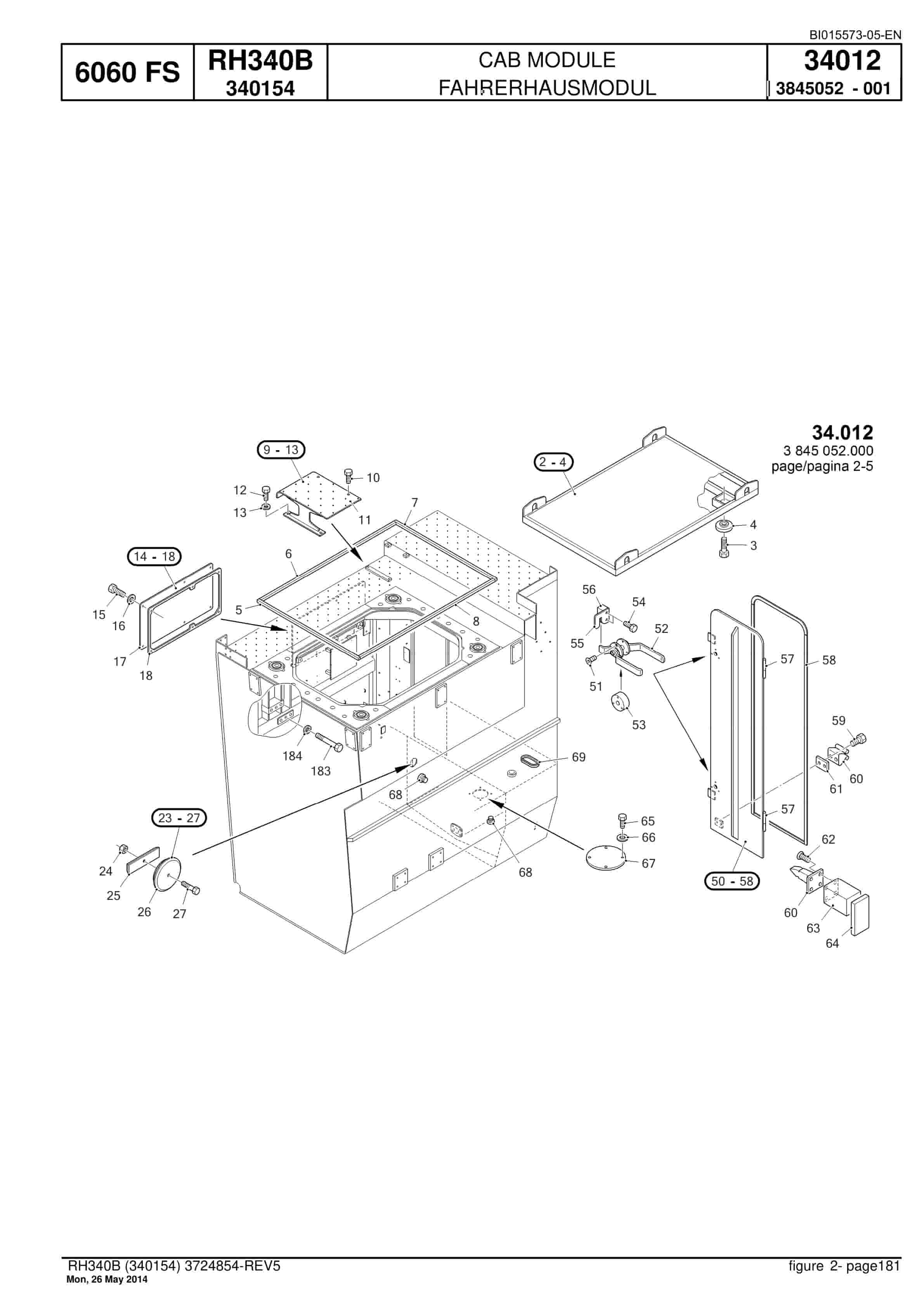 Caterpillar 6060 FS Hydraulic Shovel Spare Parts Manual BI015573-05-EN-3